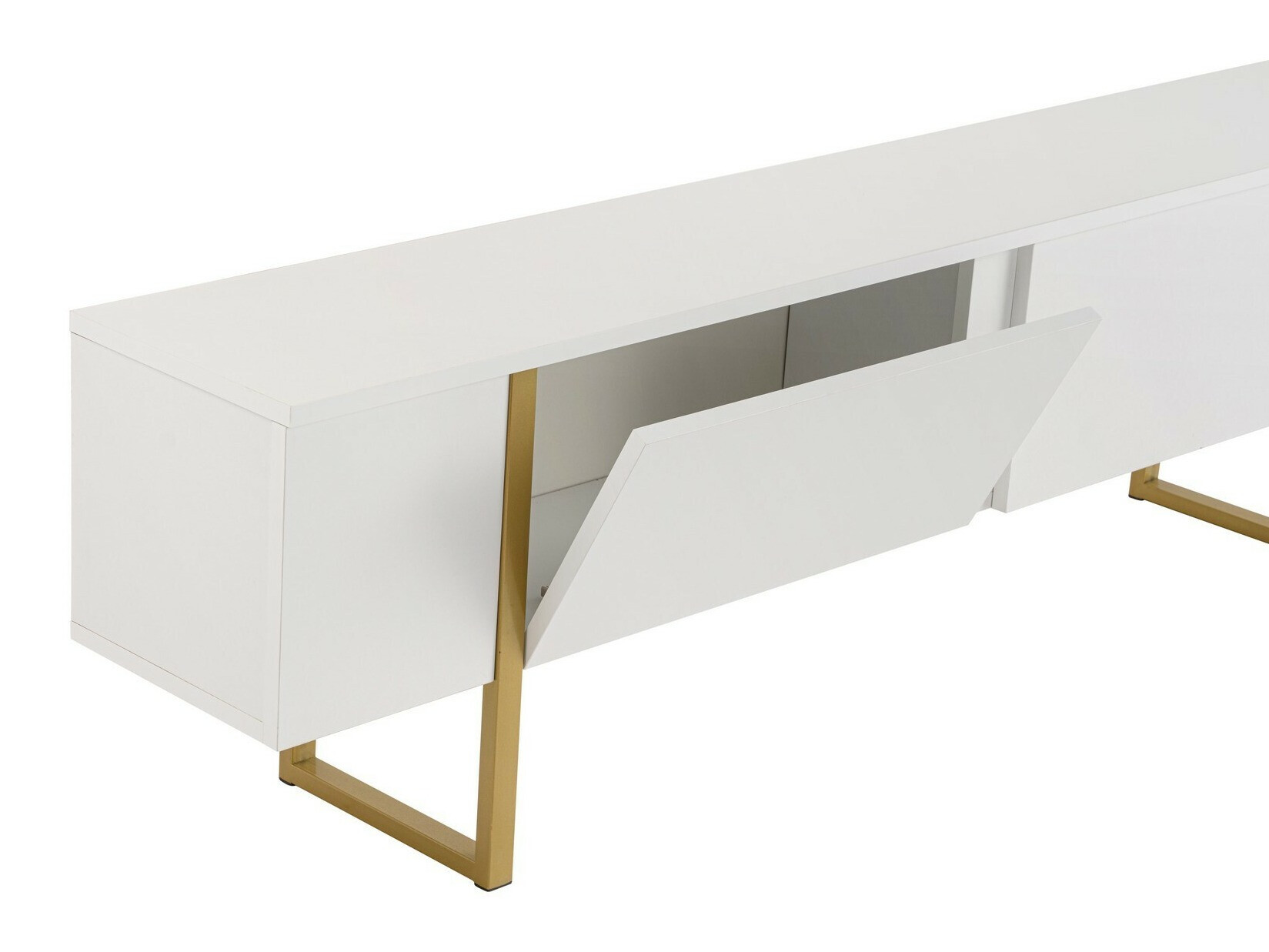Mueble TV Novato 105 (Blanco + Dorado)