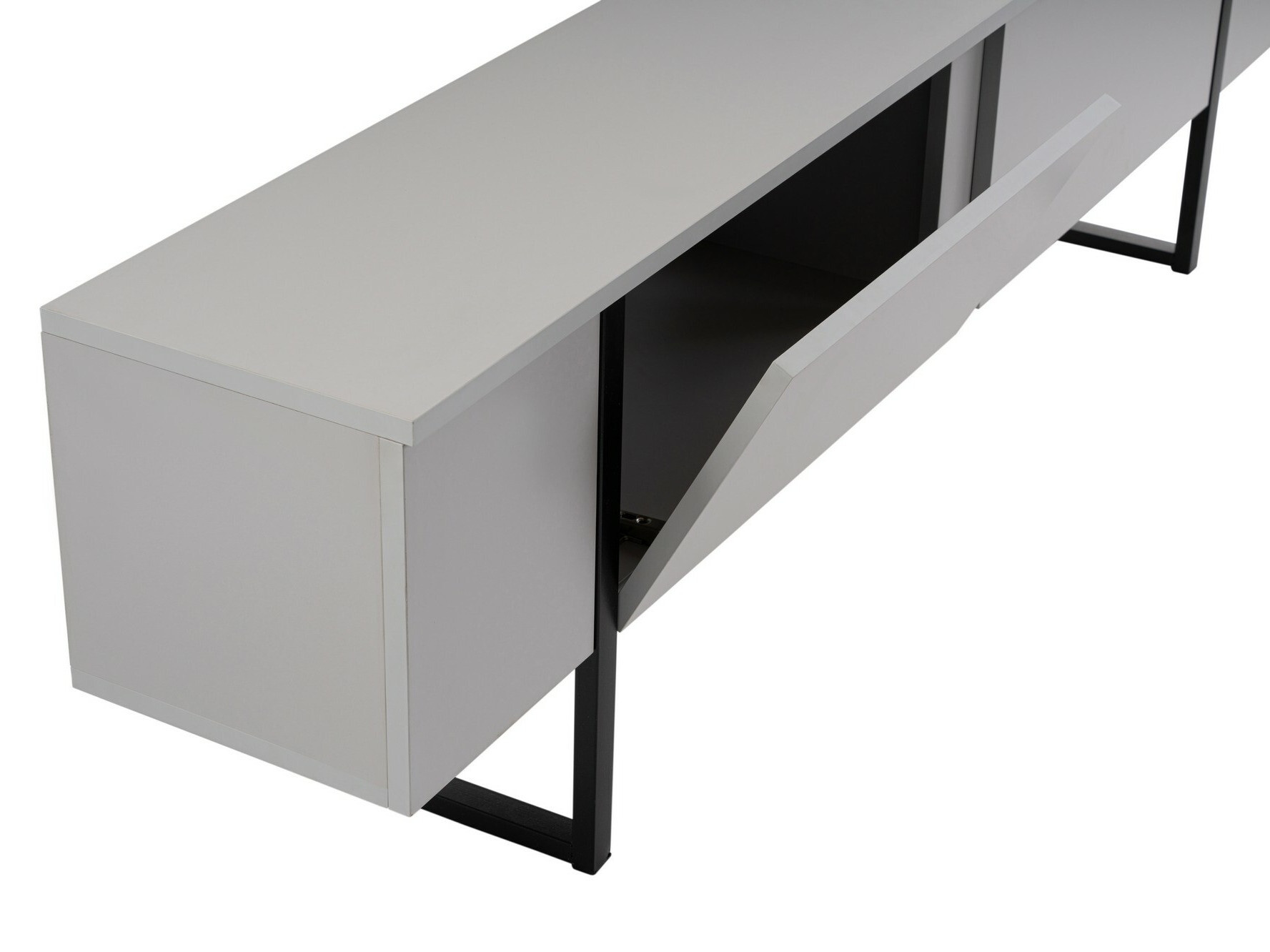 Mueble TV Novato 105 (Gris + Negro)