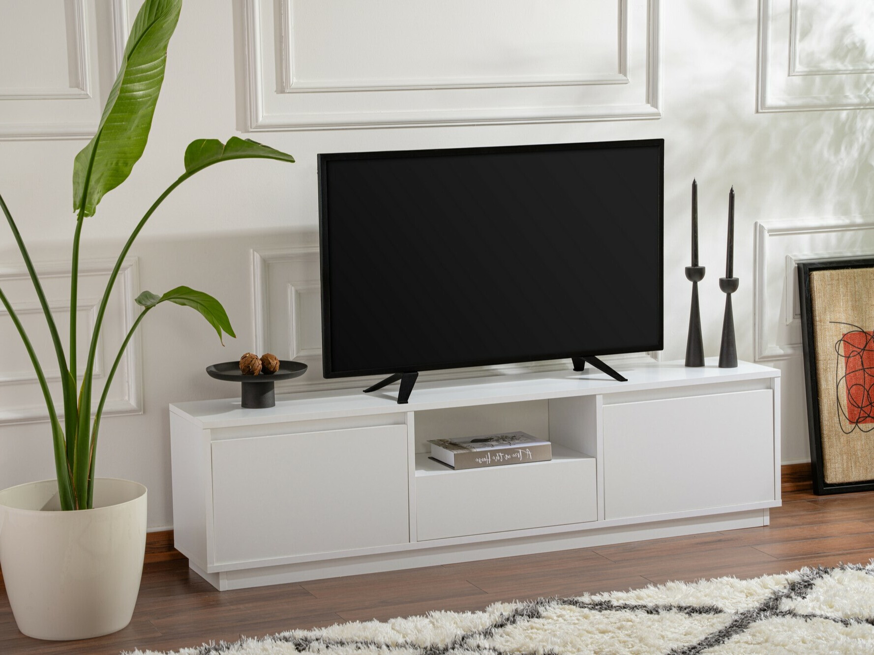 Mueble TV Novato 106 (Blanco)