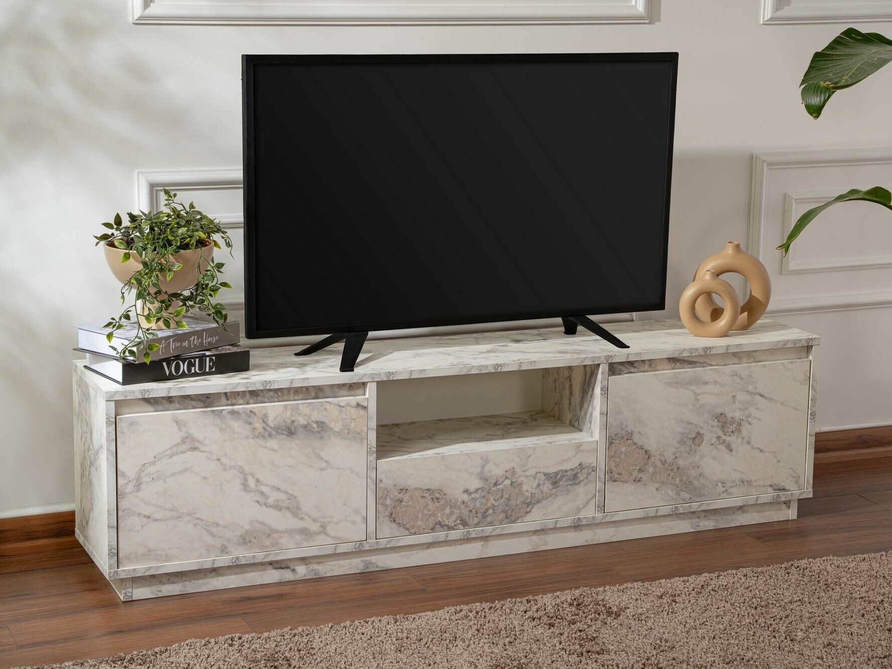 Mueble TV Novato 106 (Mármol blanco)