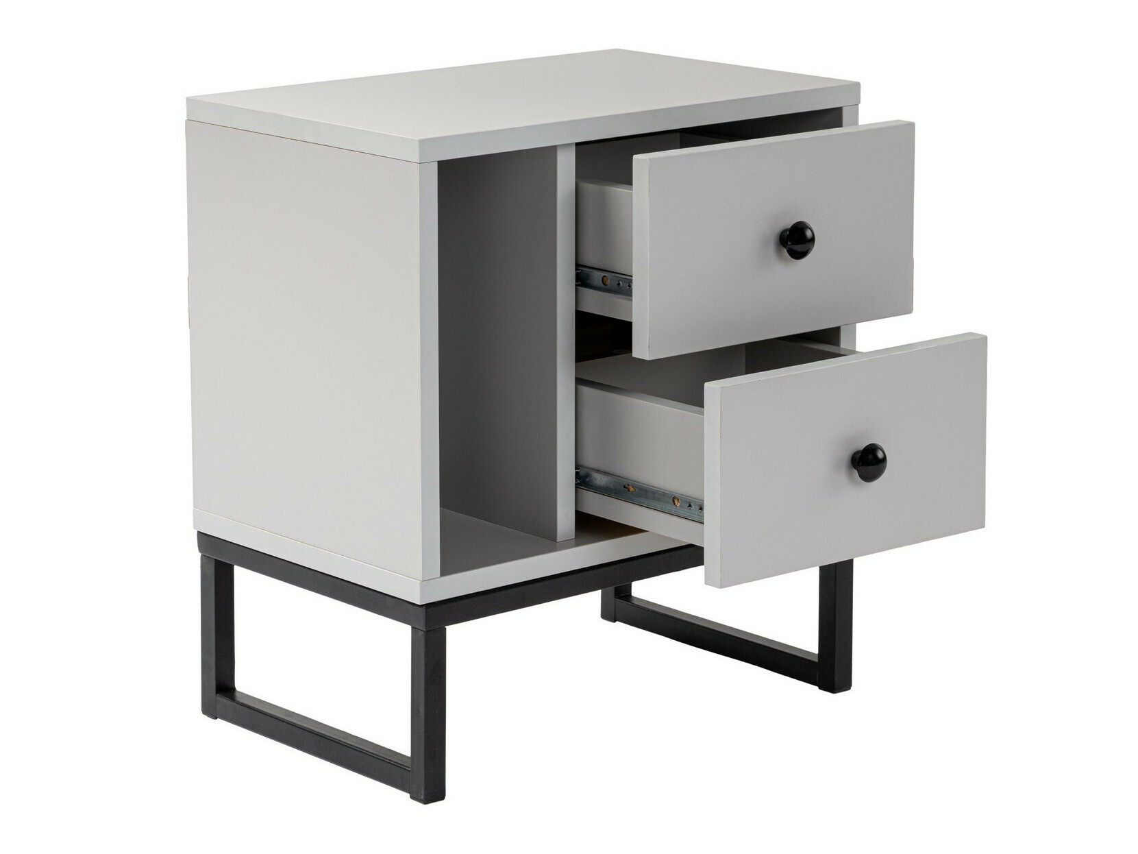 Mesilla de noche Novato 109 (Gris + Negro)