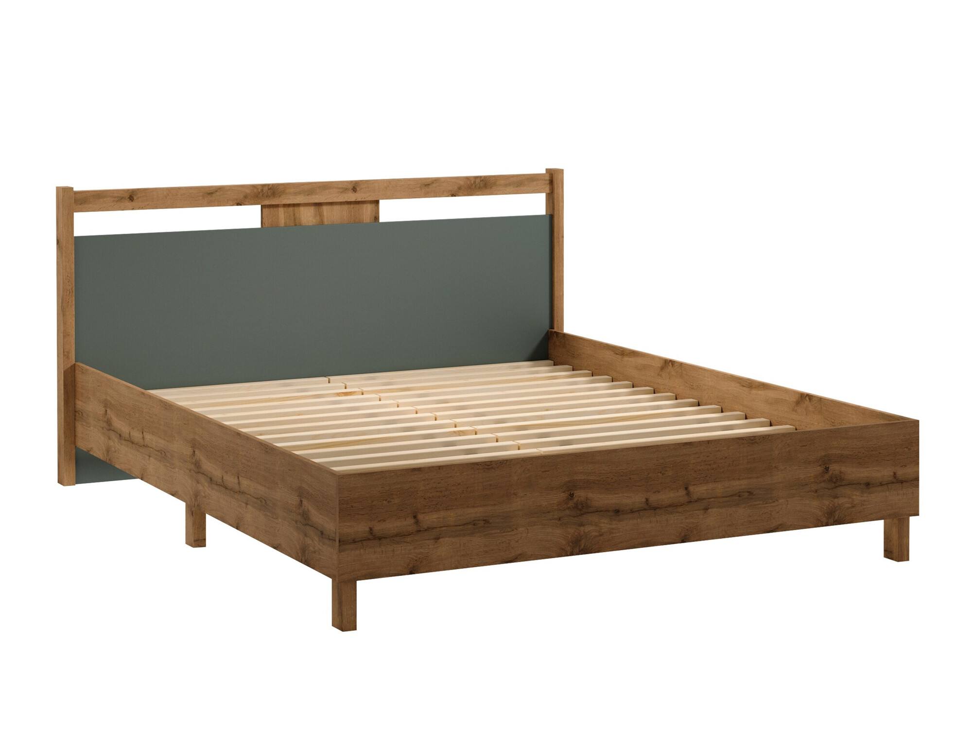 Cama Venmelu 106 (Roble wotan + Verde)