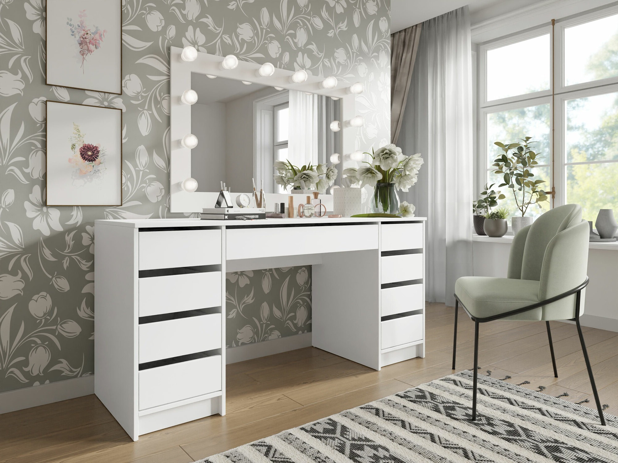 Mesa de oficina Comfivo 401 (Blanco)