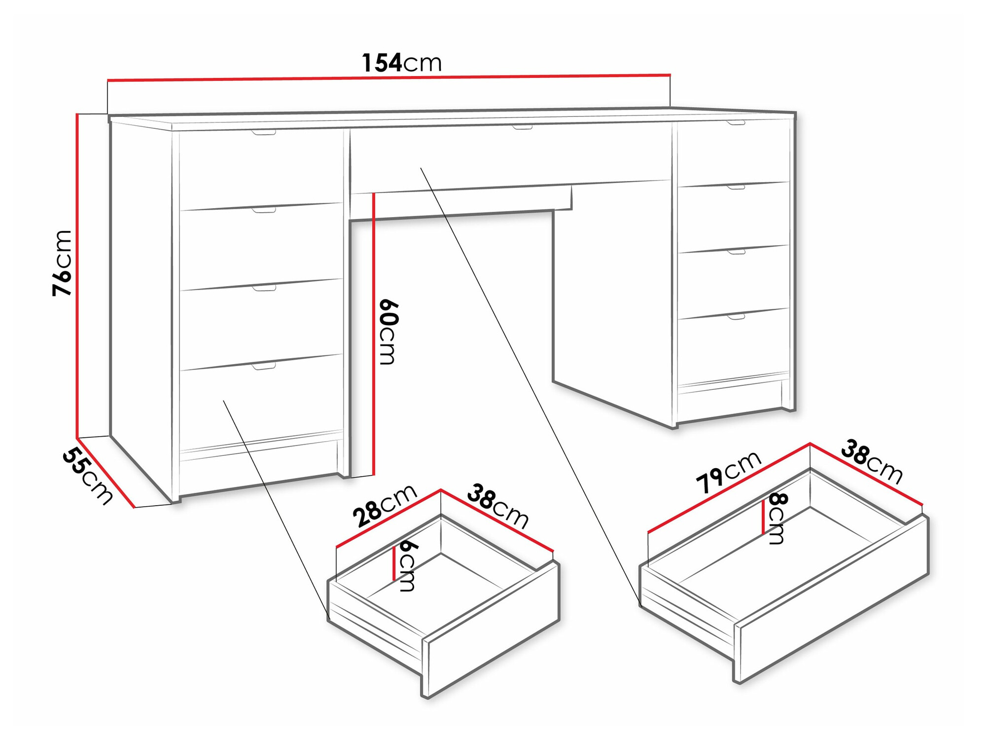 Mesa de oficina Comfivo Larmire 110 (Beige)