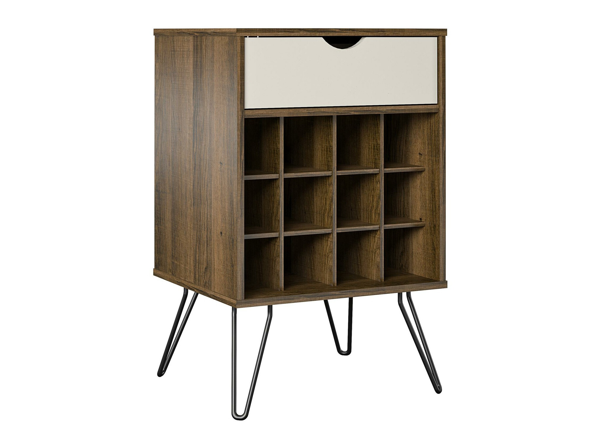 Mesa auxiliar Novogratz 186 (Roble + Blanco)