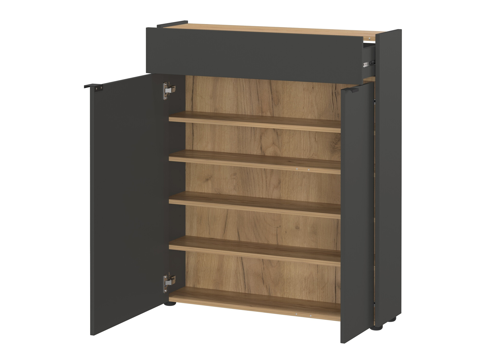 Conjunto para recibidor Cirsale 111 (Grafito + Navarra roble)