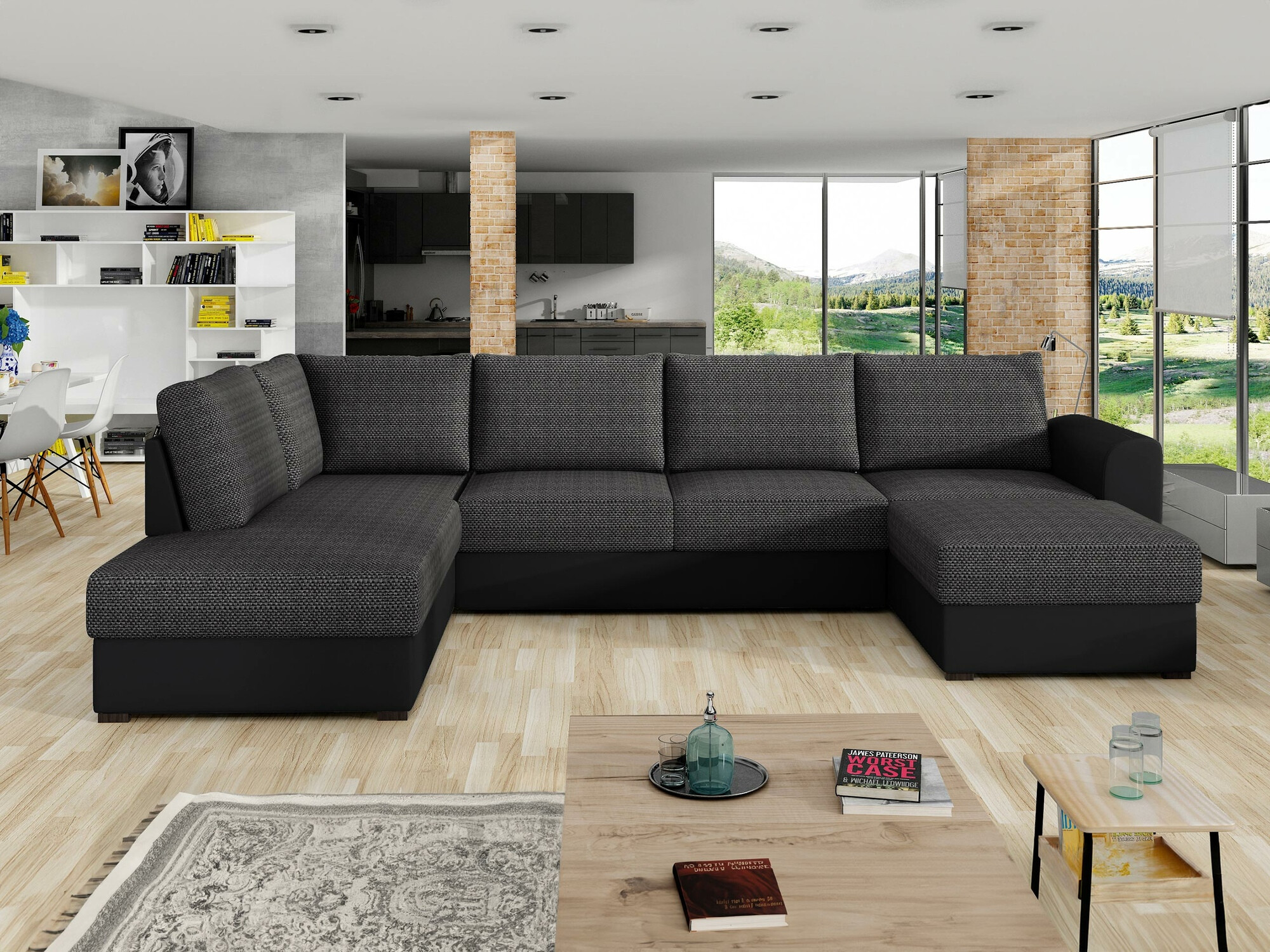 Sofá rinconero Comfivo Flumen (Soft 011 + Majorka 03)