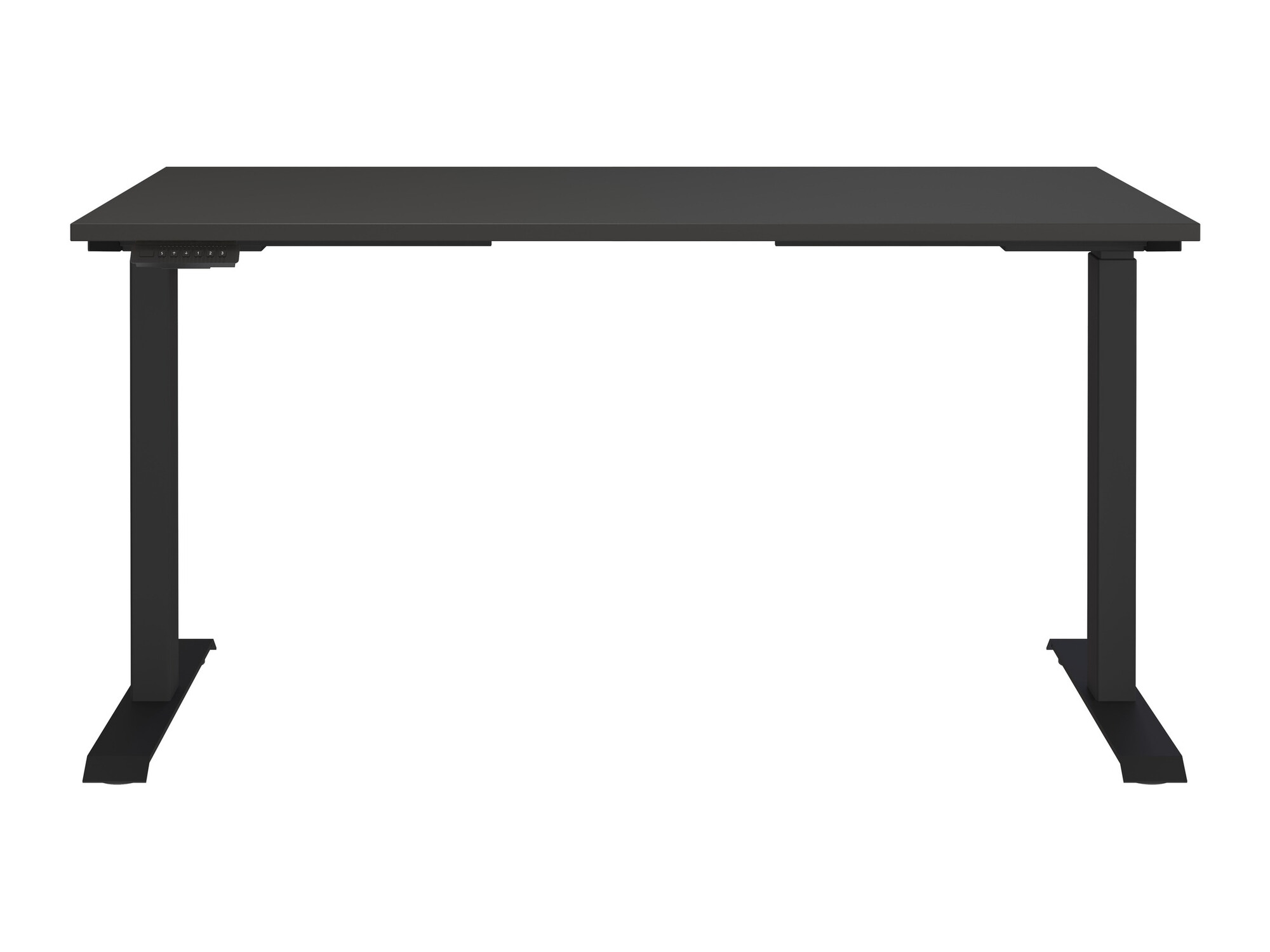 Escritorio de altura regulable Vesbeno 105 (Grafito + Negro)