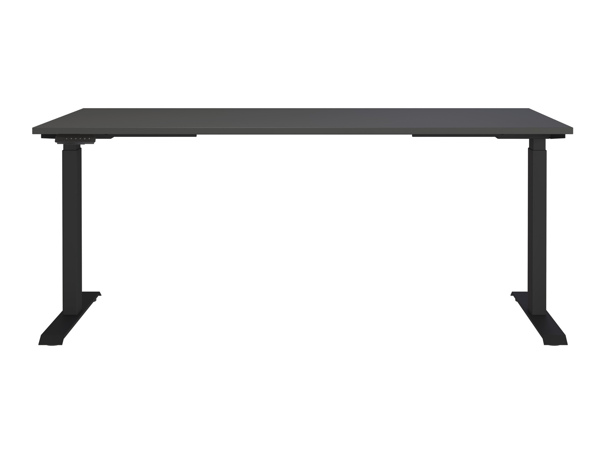 Escritorio de altura regulable Vesbeno 107 (Grafito + Negro)
