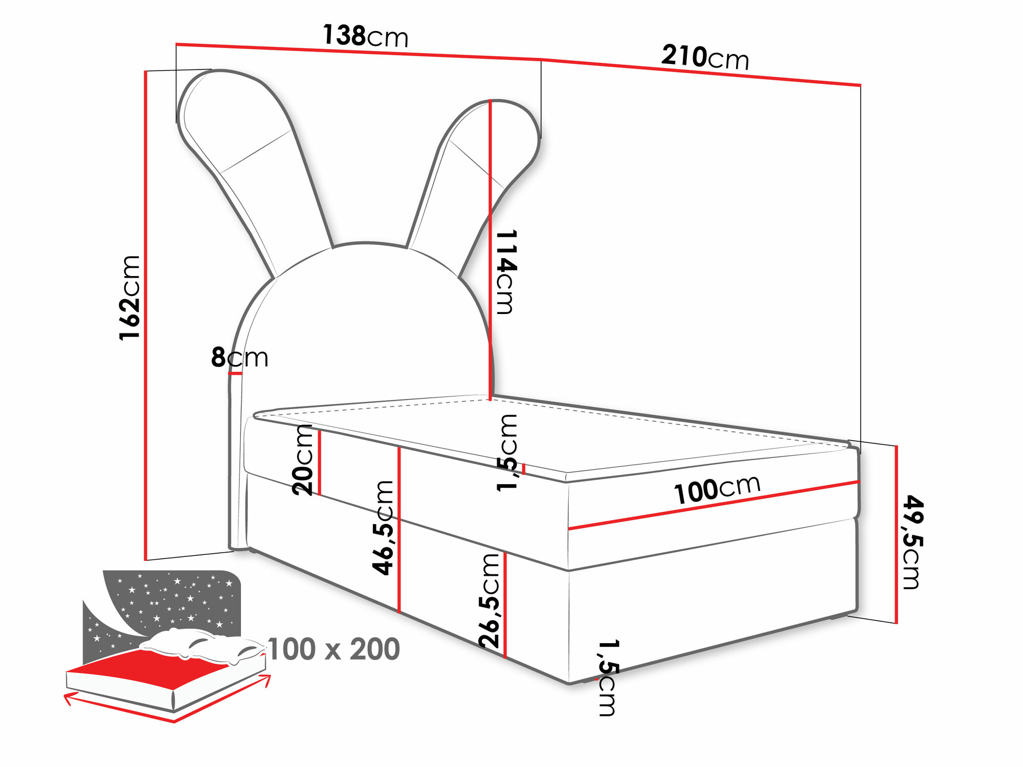 Cama continental Stylus (Magic Velvet 2239)