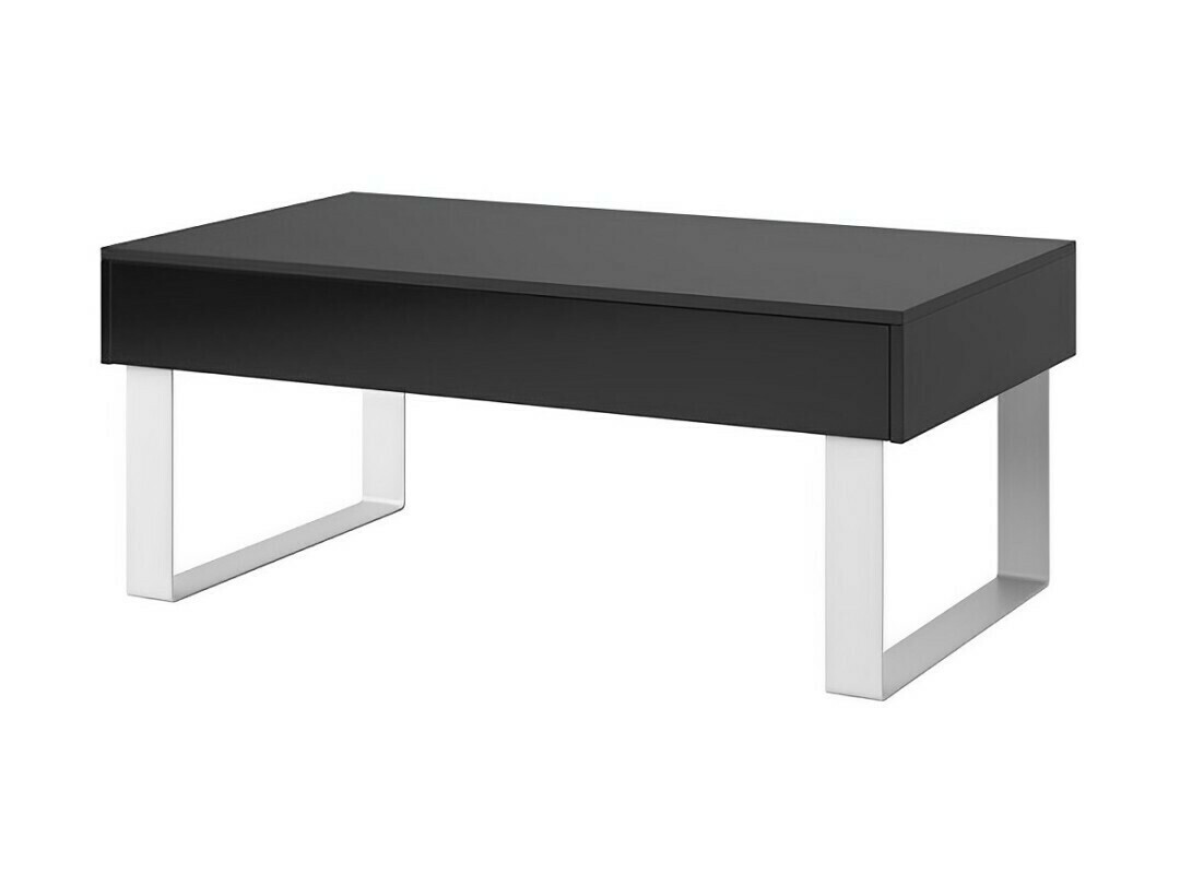 Mesa de centro Tivdalu 138 (Negro + Negro brillante)