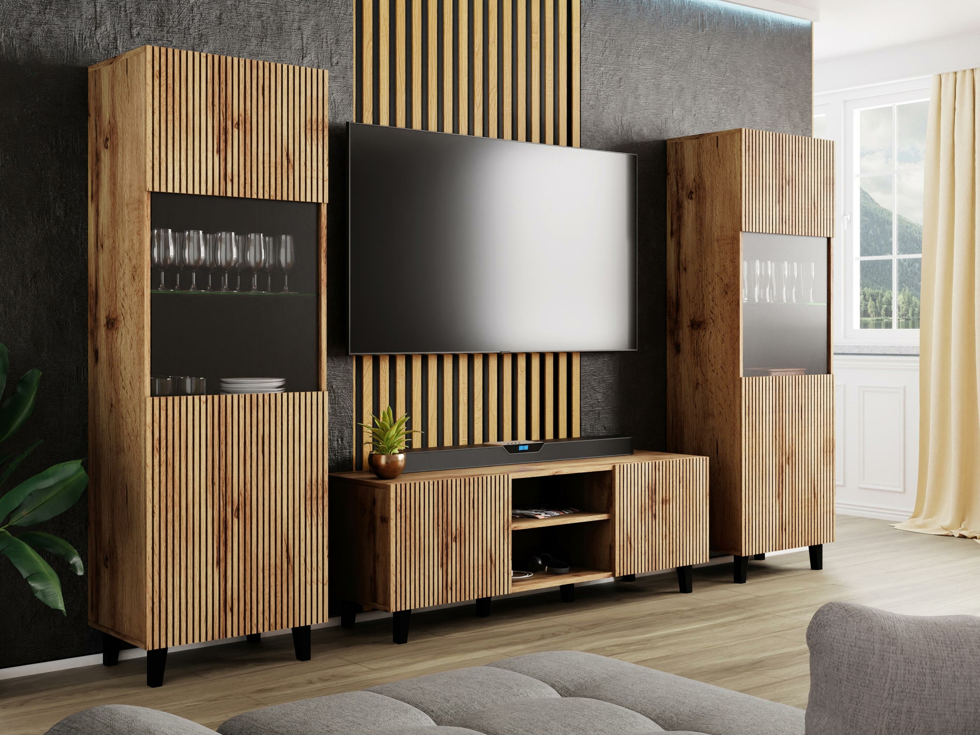 Mueble TV Comes (Roble wotan)