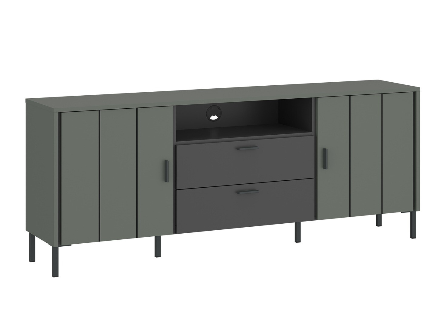 Mueble TV Morelmi 100 (Verde + Antracita)