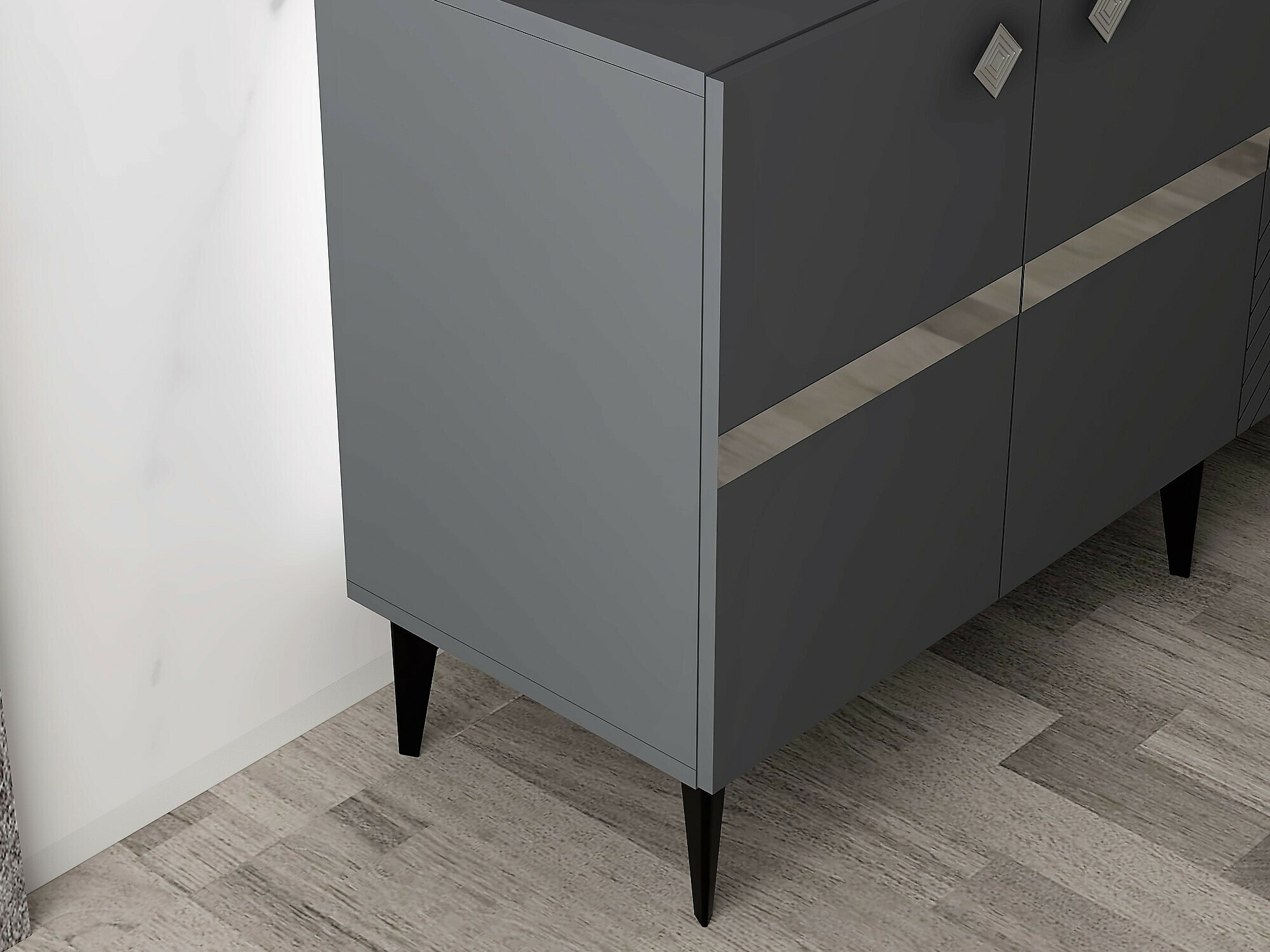 Aparador Kailua 2265 (Antracita + Plata)