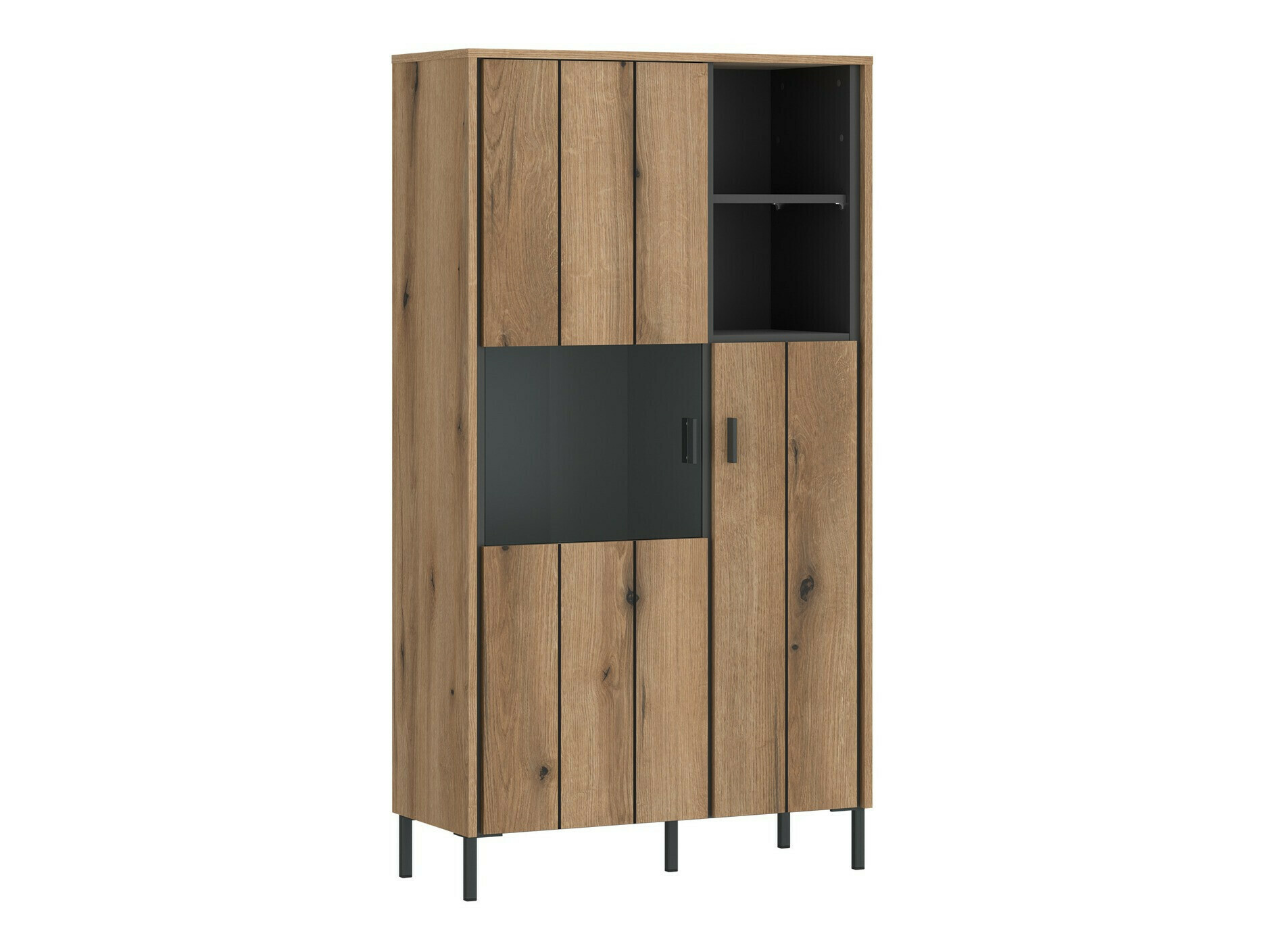 Estantería Morelmi 108 (Antracita + Roble)