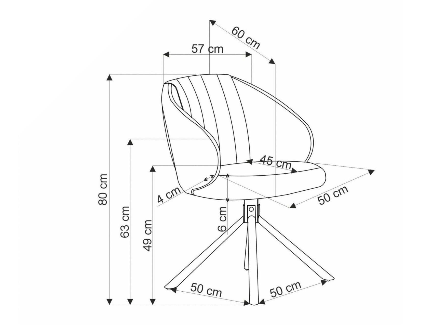 Silla Houston 1871 (Capuchino)