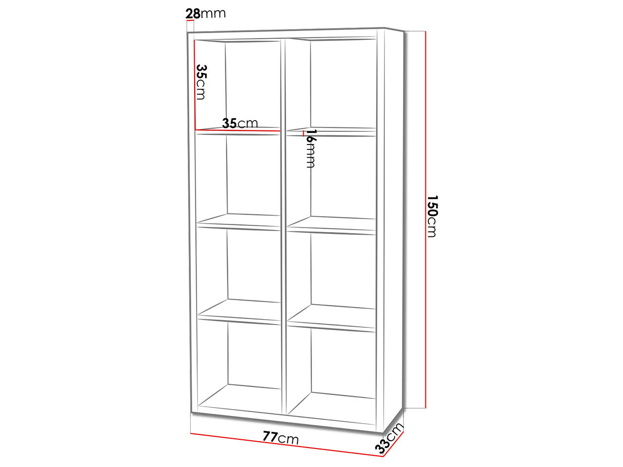 Estantería Levnova 104 (Blanco)