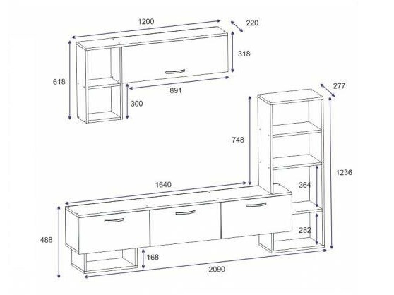 Conjunto de salón Kailua 2276