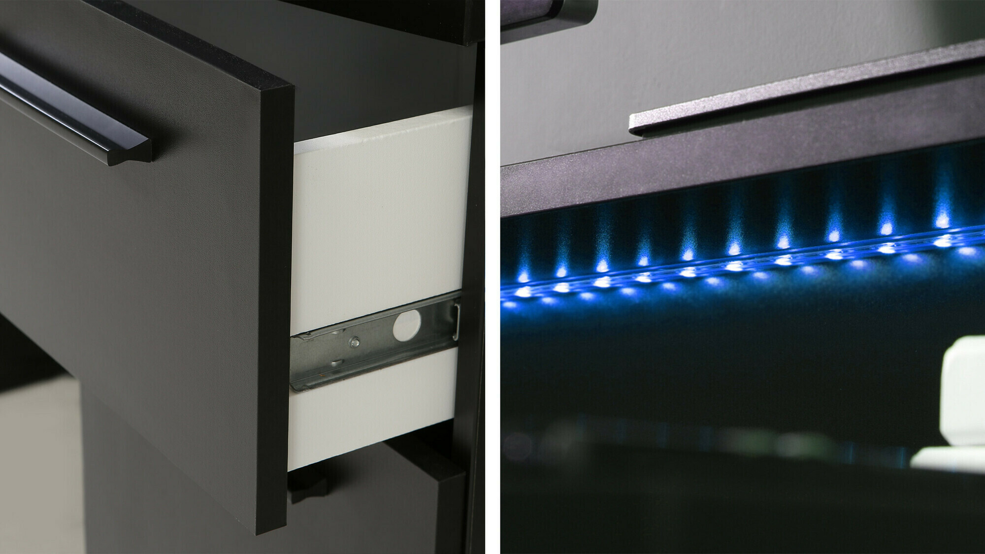 Escritorio gaming York 100 (Negro mate)