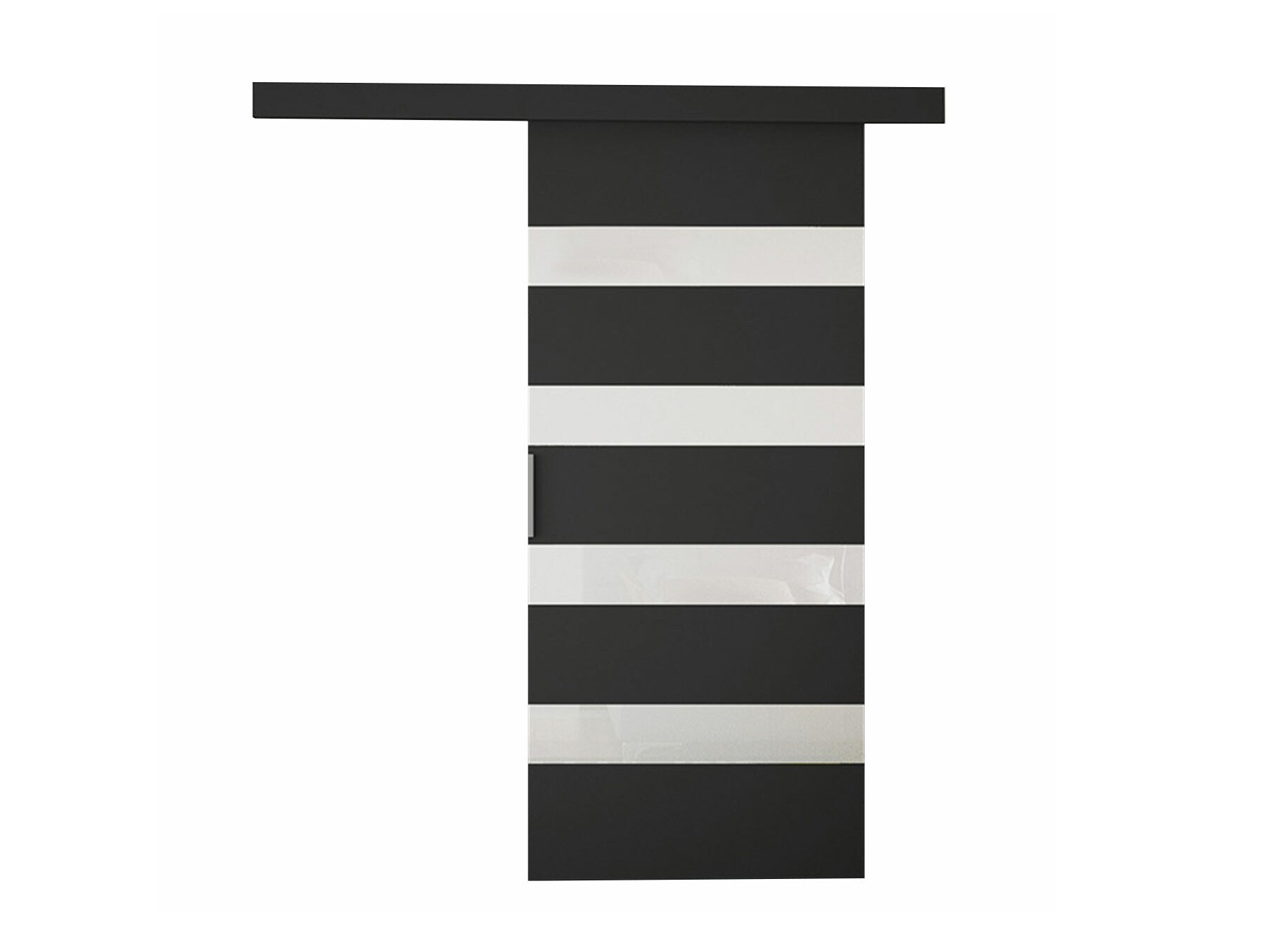 Puerta corredera Closico Portalis V (Negro + Blanco)