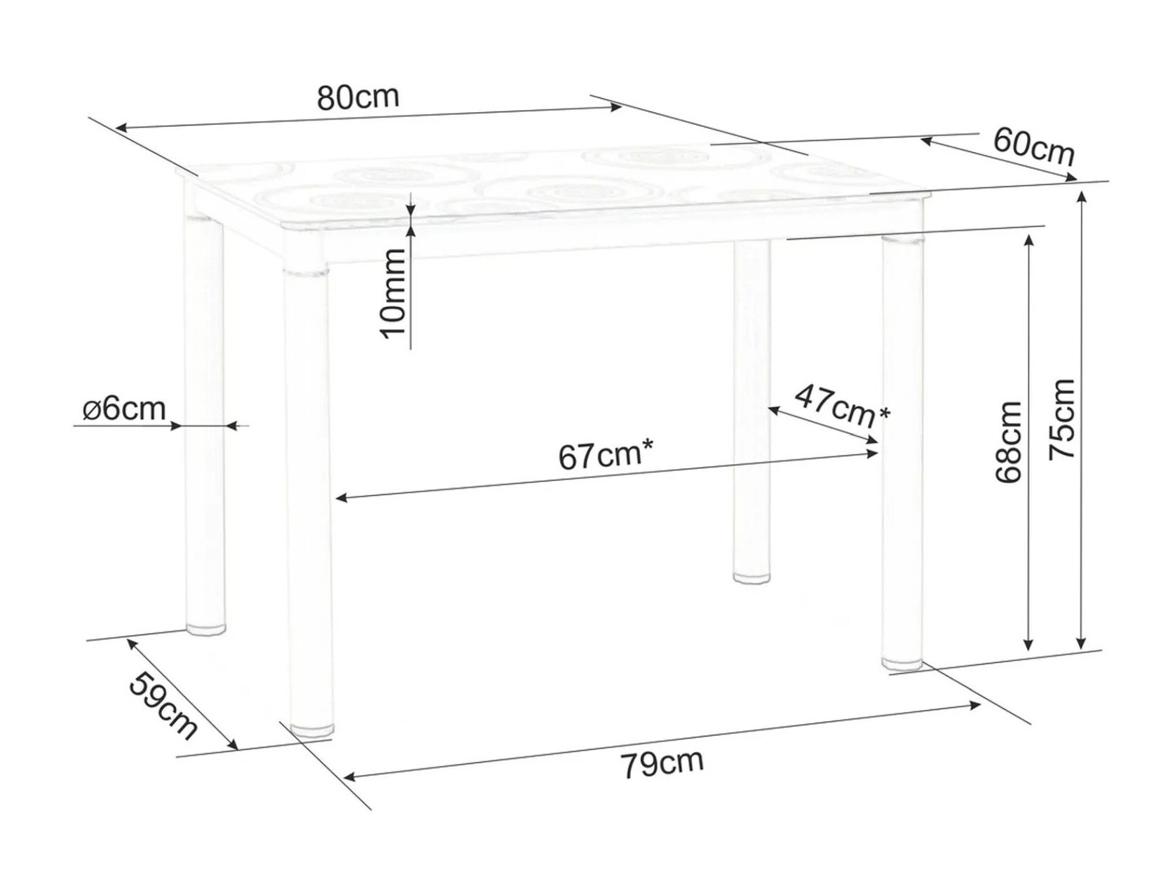 Mesa Detroit 603 (Negro)