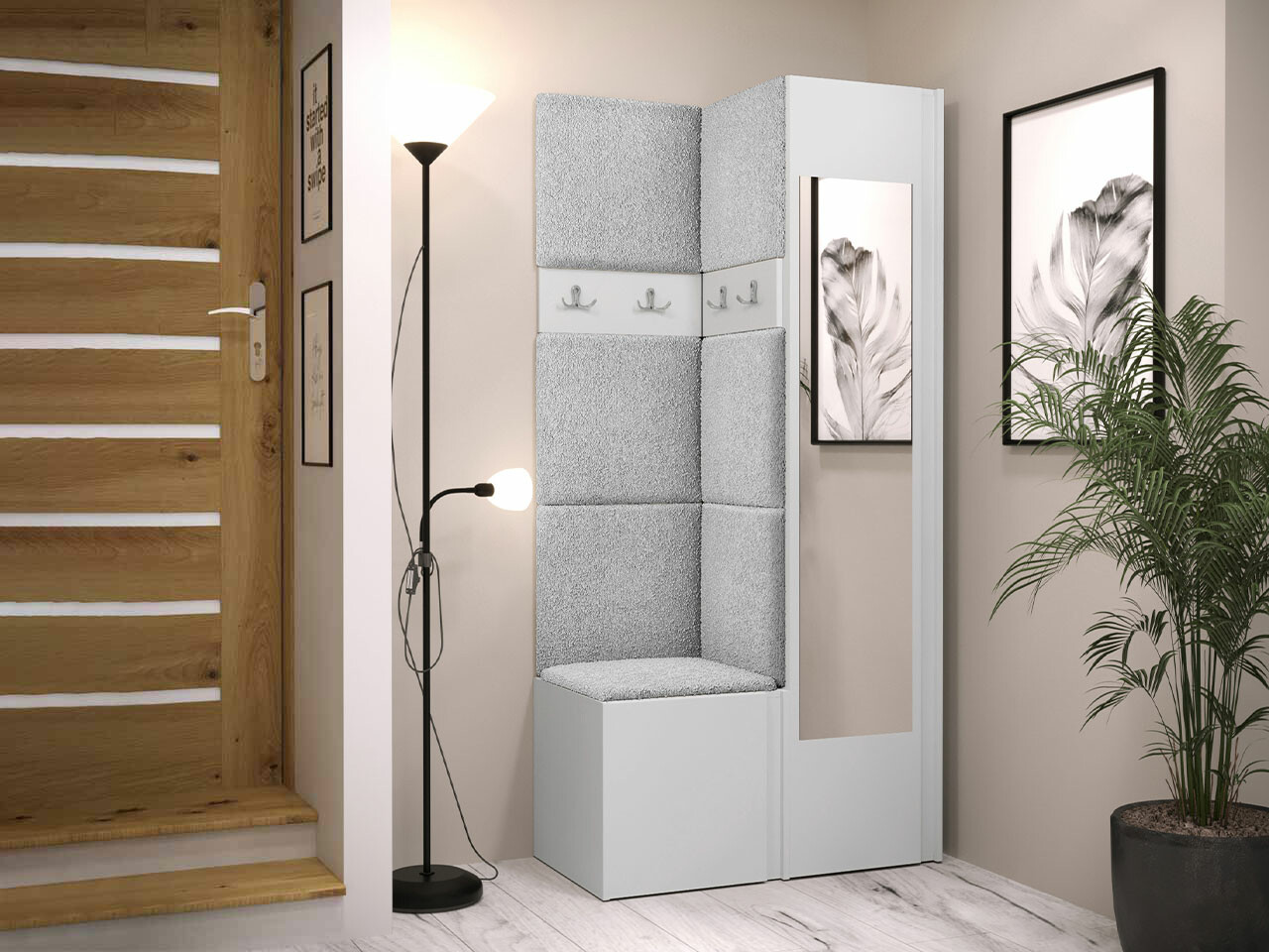 Conjunto para recibidor Hartford 354 (Blanco)