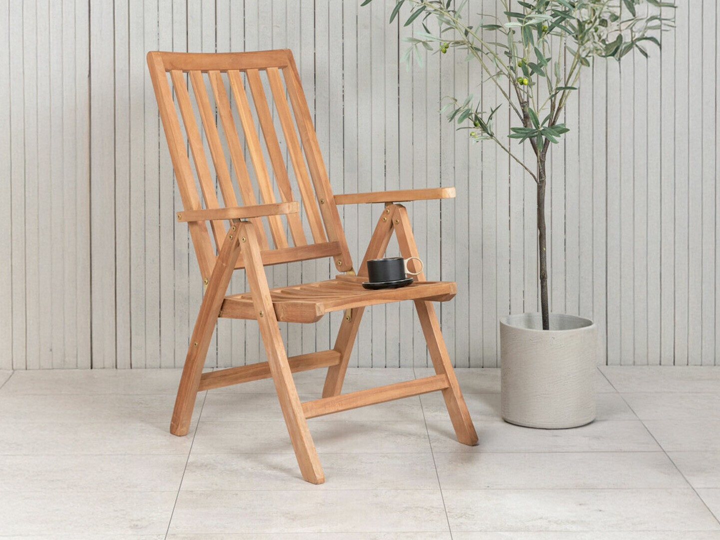 Silla para exterior Nunova 115 (De color marrón claro)