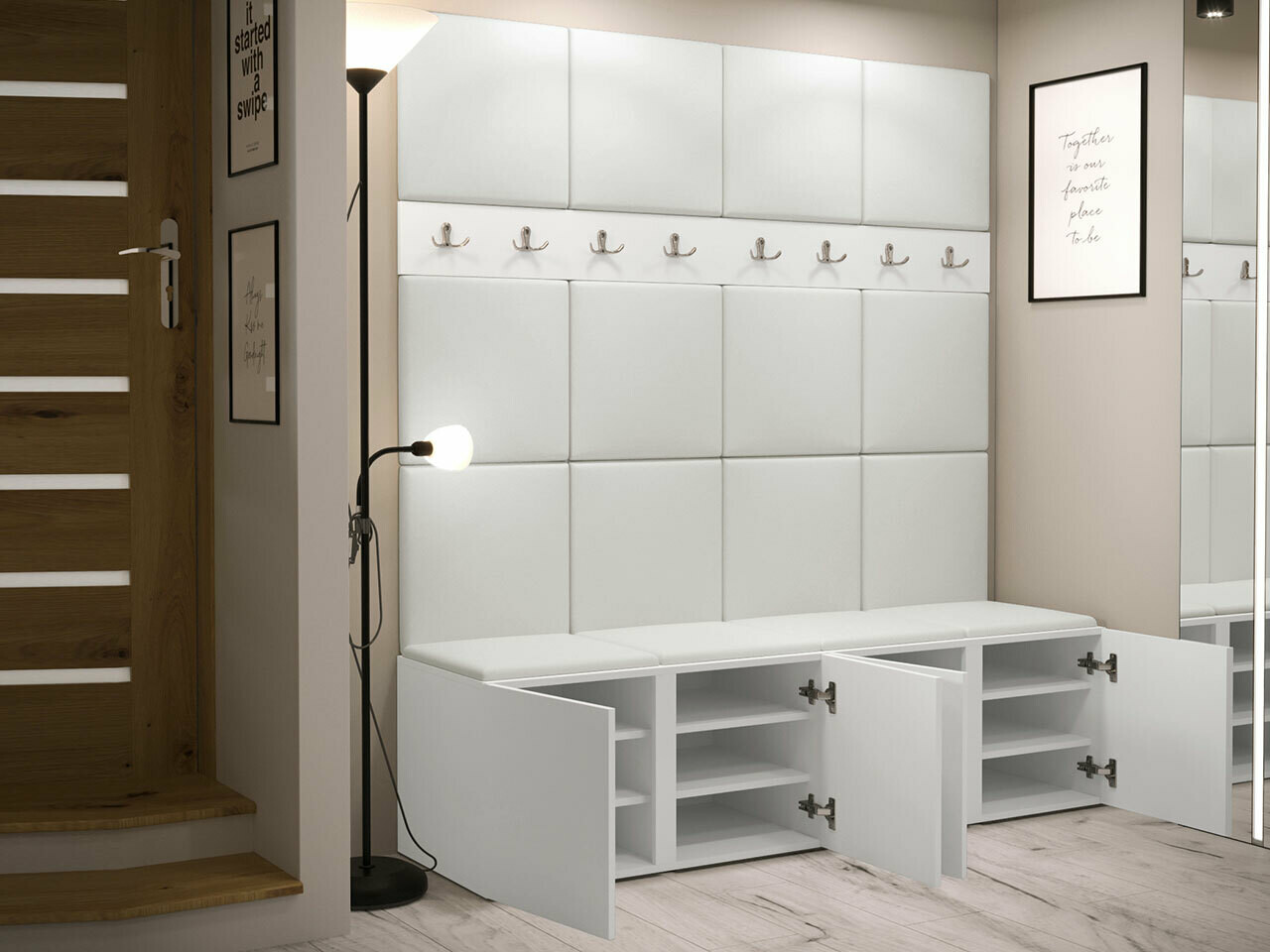 Conjunto para recibidor Hartford 268 (Grafito)