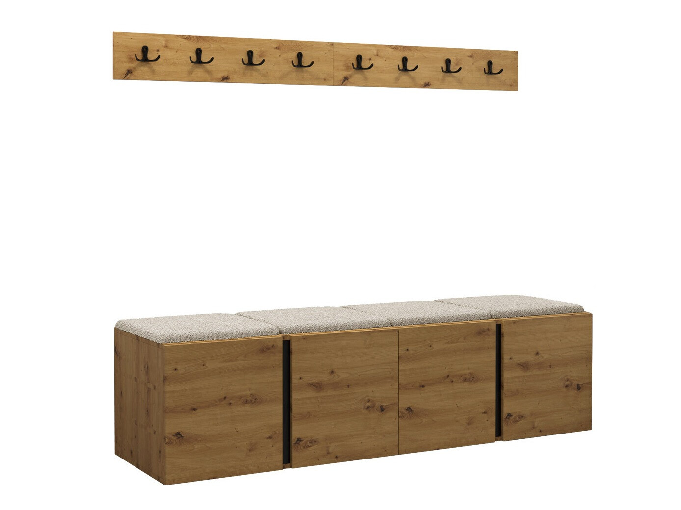 Conjunto para recibidor Hartford 276 (Roble Artisan)