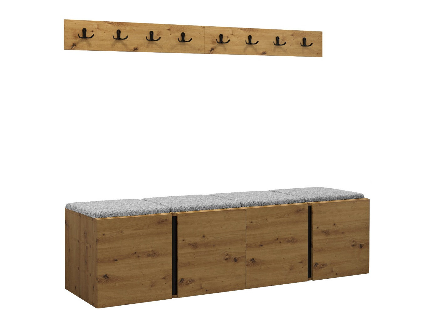 Conjunto para recibidor Hartford 276 (Roble Artisan)