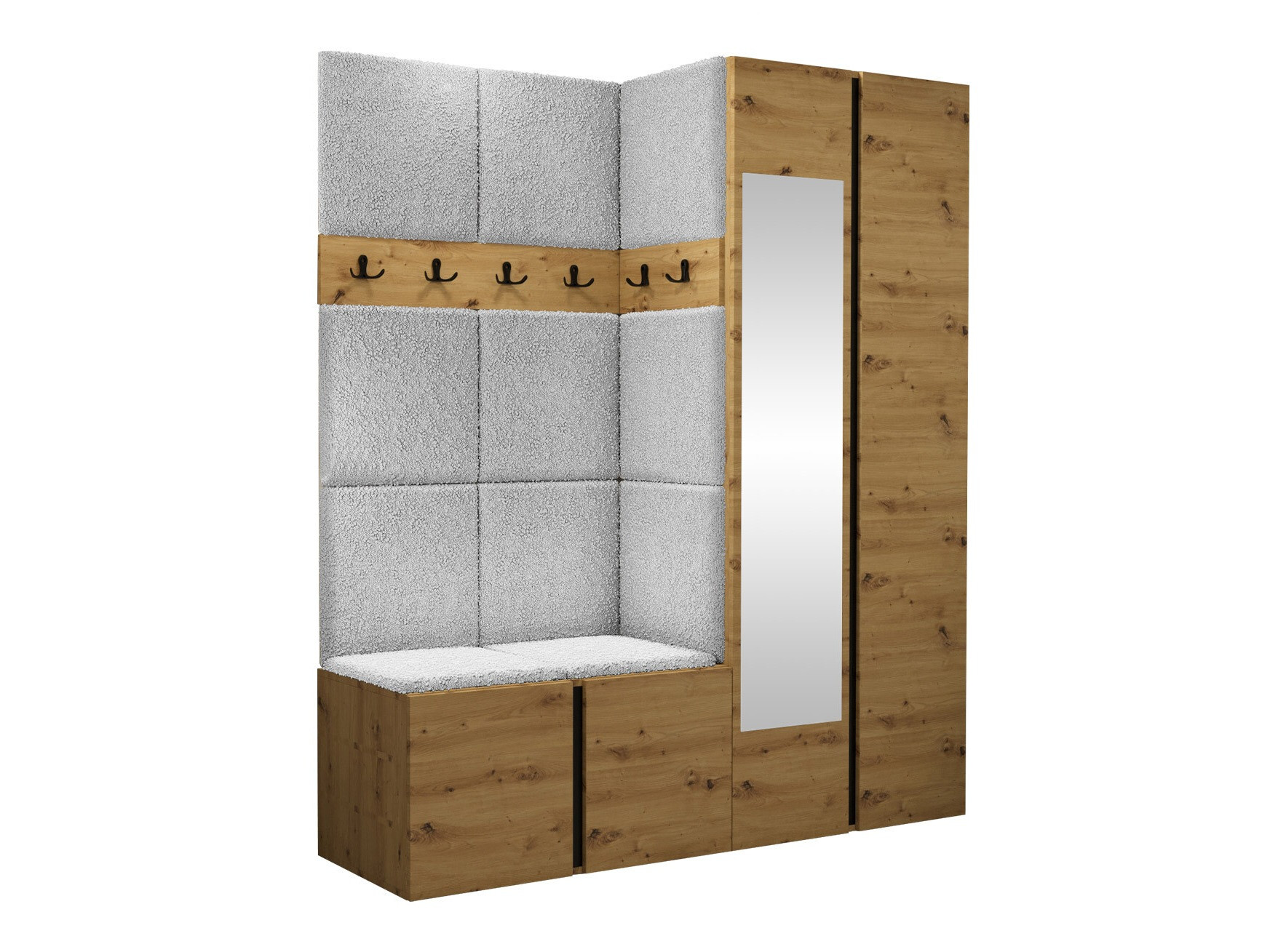 Conjunto para recibidor Hartford 278 (Roble Artisan)