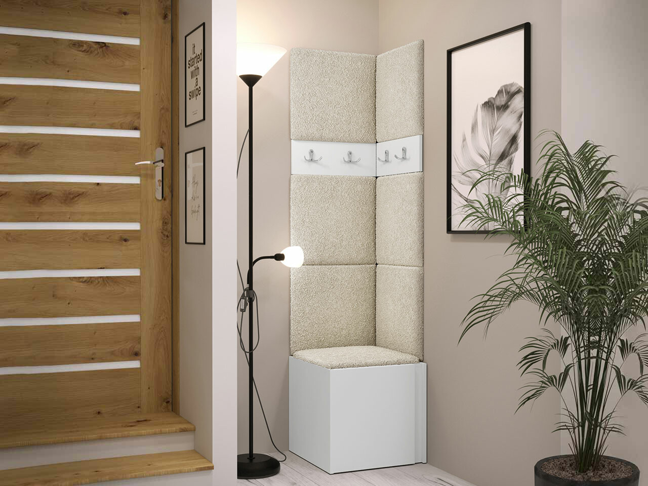 Conjunto para recibidor Hartford 347 (Blanco)