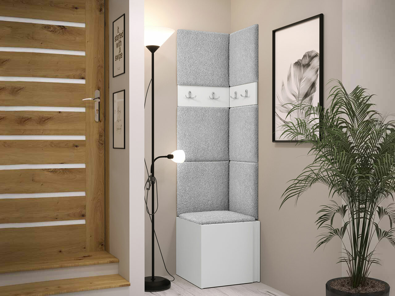 Conjunto para recibidor Hartford 347 (Blanco)