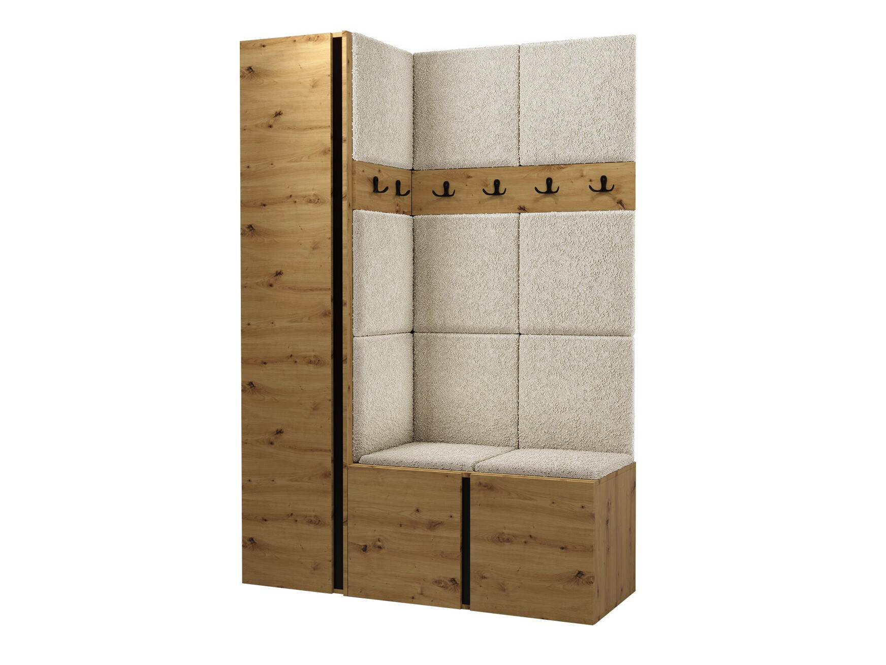 Conjunto para recibidor Hartford 471 (Roble Artisan)