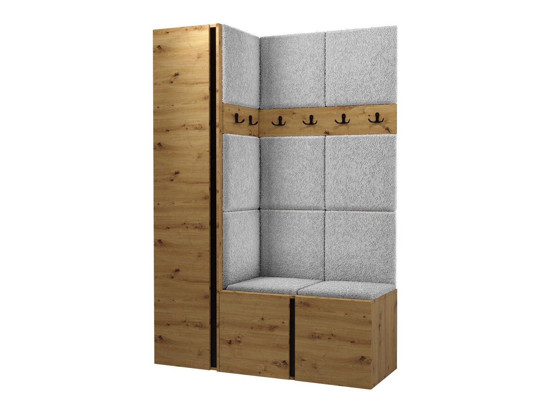 Conjunto para recibidor Hartford 471 (Roble Artisan)