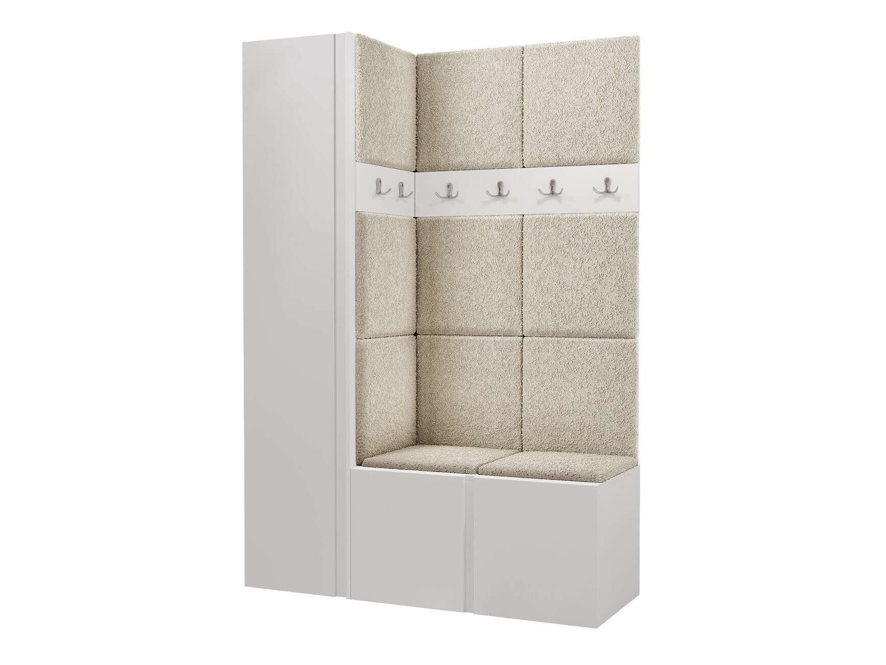 Conjunto para recibidor Pinis IX (Blanco)