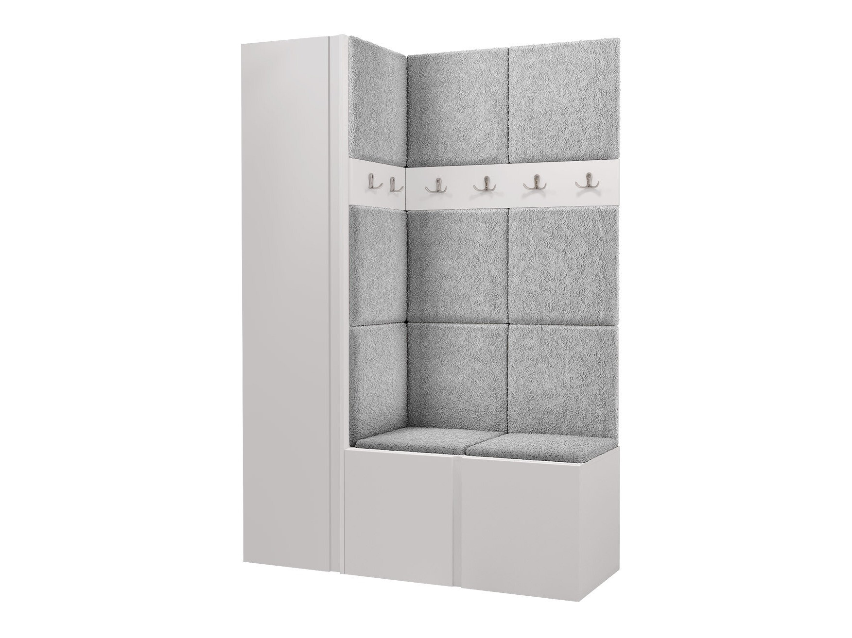 Conjunto para recibidor Pinis IX (Blanco)