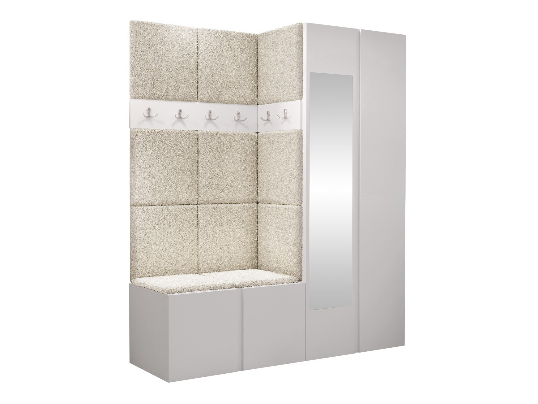 Conjunto para recibidor Pinis X (Blanco)