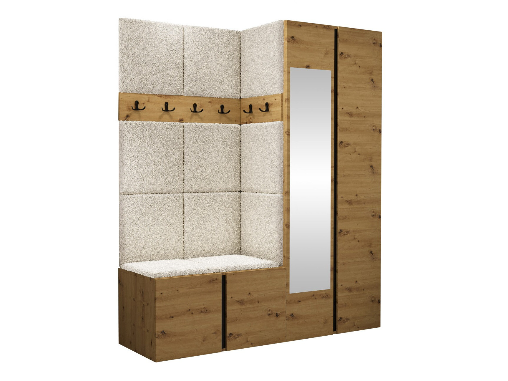 Conjunto para recibidor Pinis X (Roble Artisan)