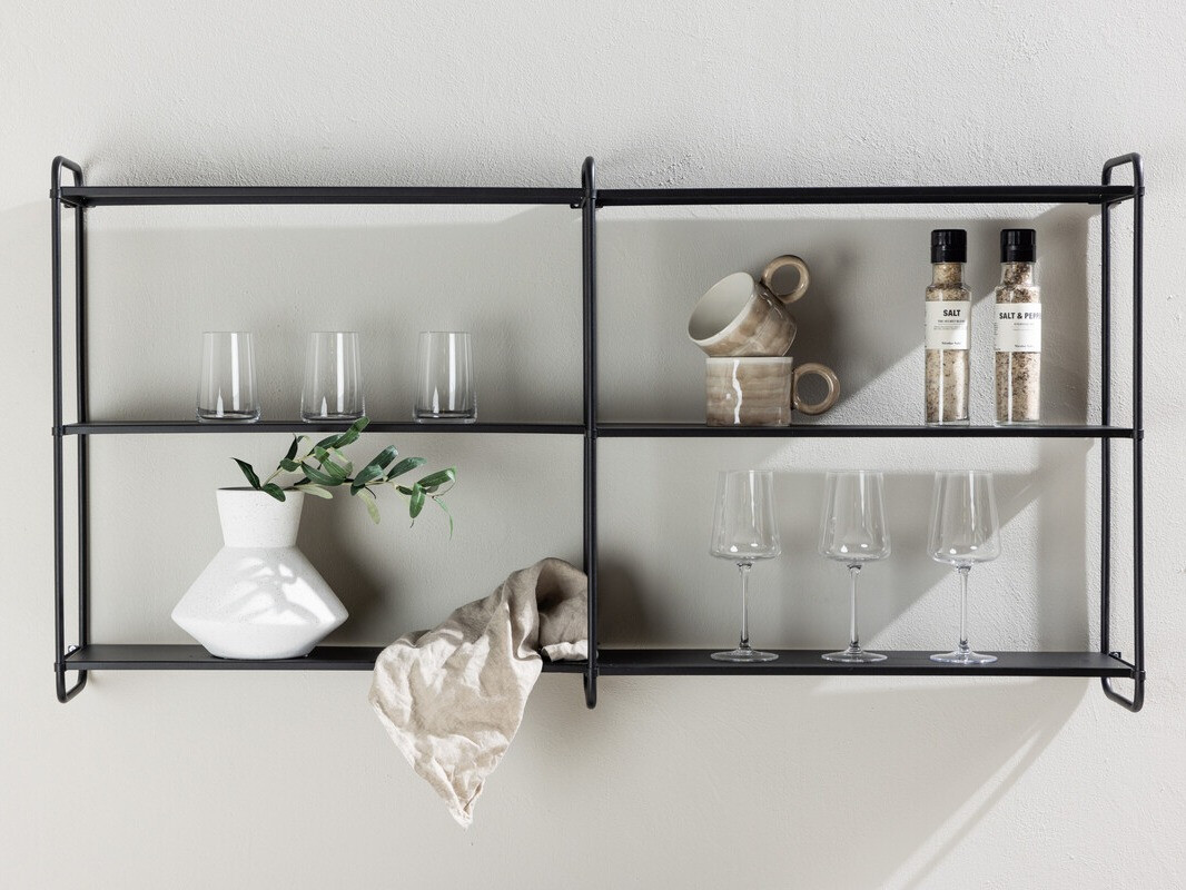 Estantería de pared Dallas 4551 (Negro)