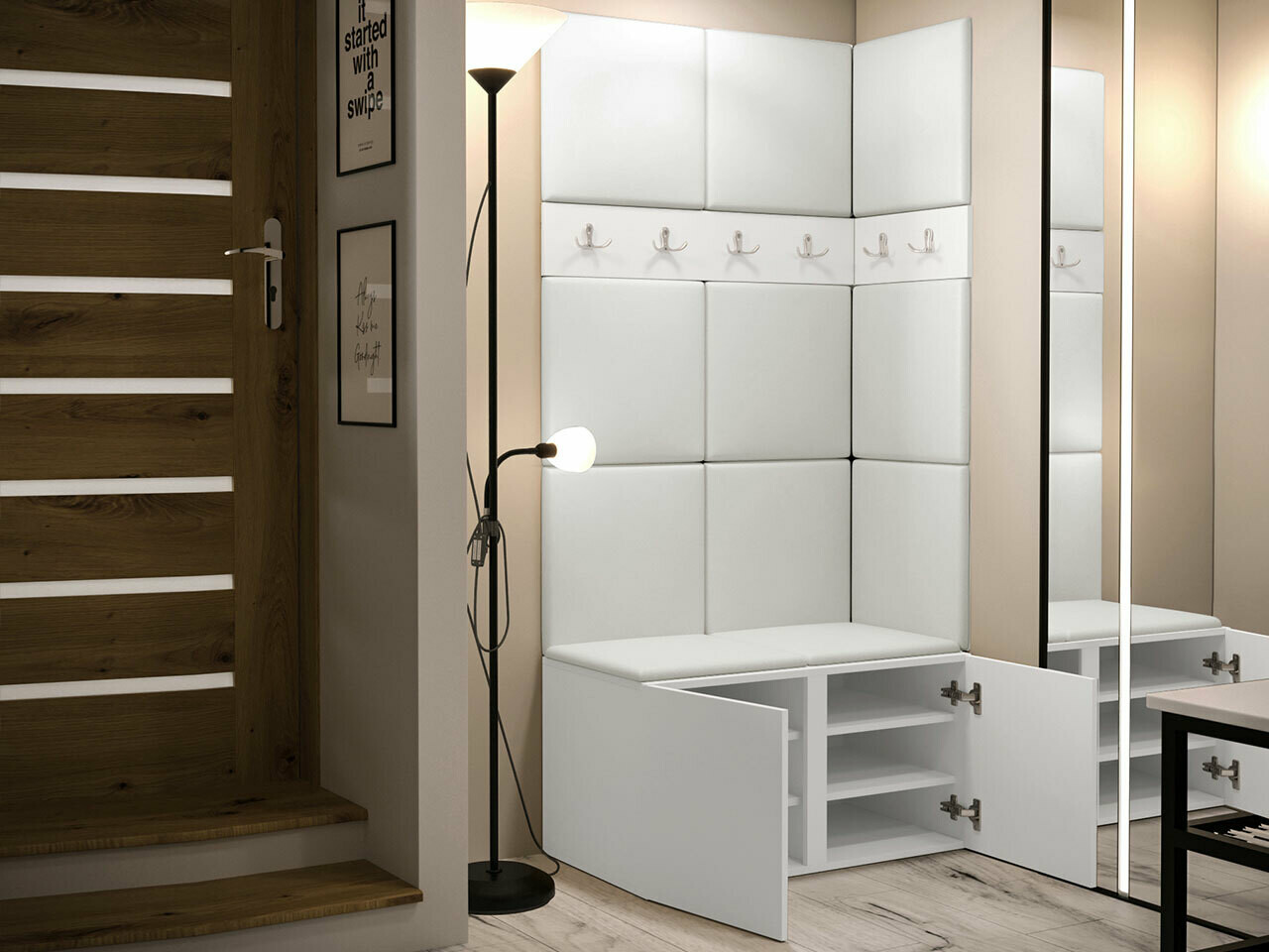 Conjunto para recibidor Hartford 264 (Roble Artisan)