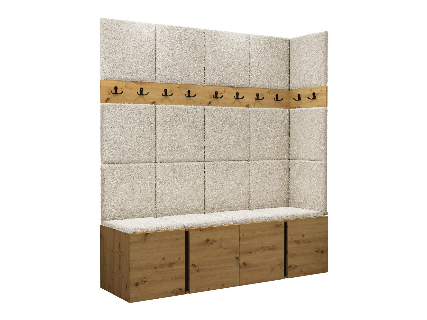 Conjunto para recibidor Hartford 265 (Roble Artisan)
