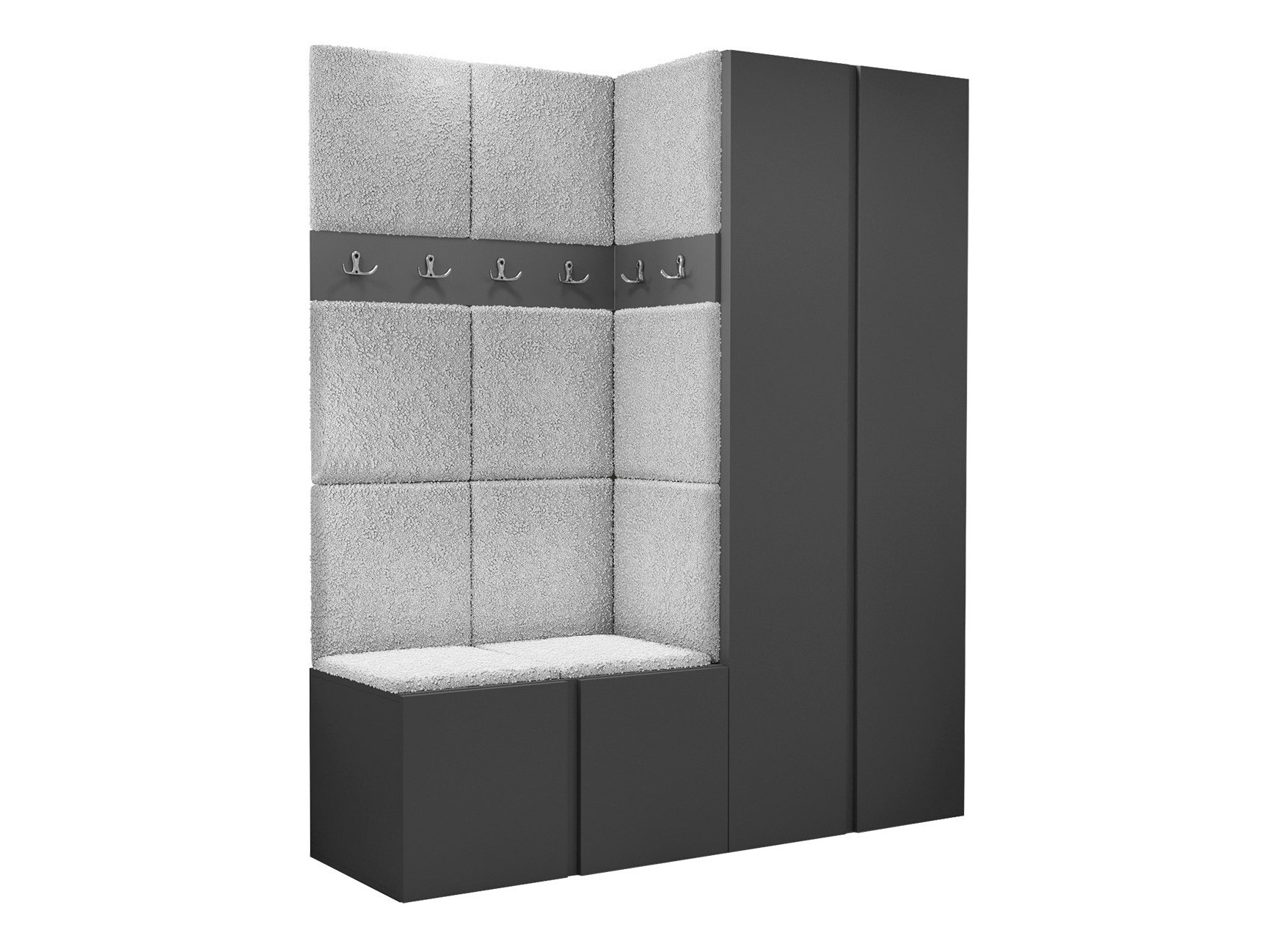 Conjunto para recibidor Pinis III (Grafito)