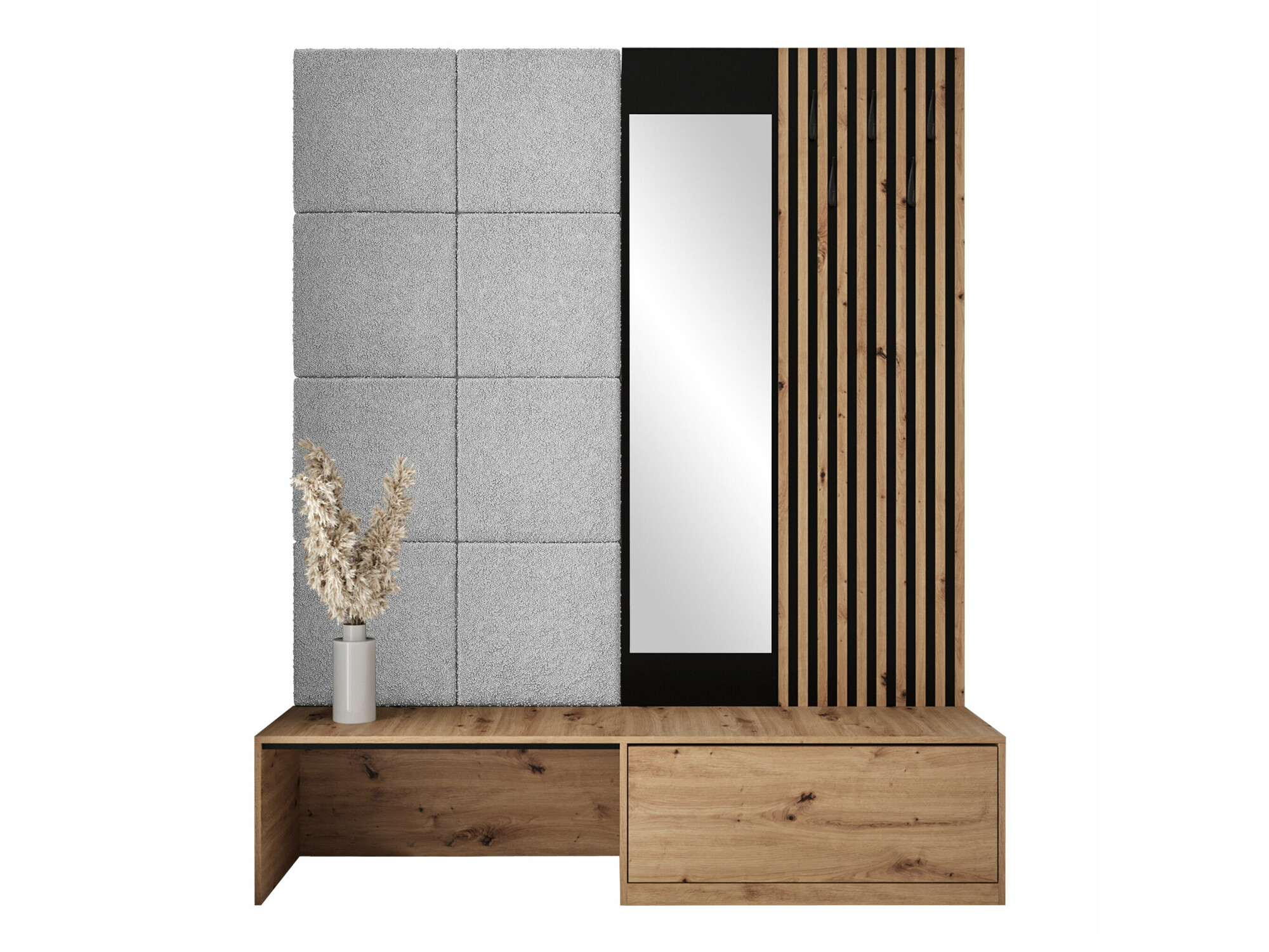 Conjunto para recibidor Fabor (Roble Artisan + Abriamo 06)