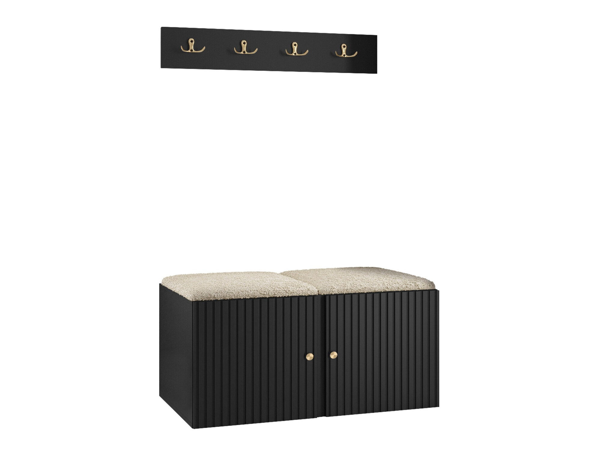 Conjunto para recibidor Hartford 384 (Negro)