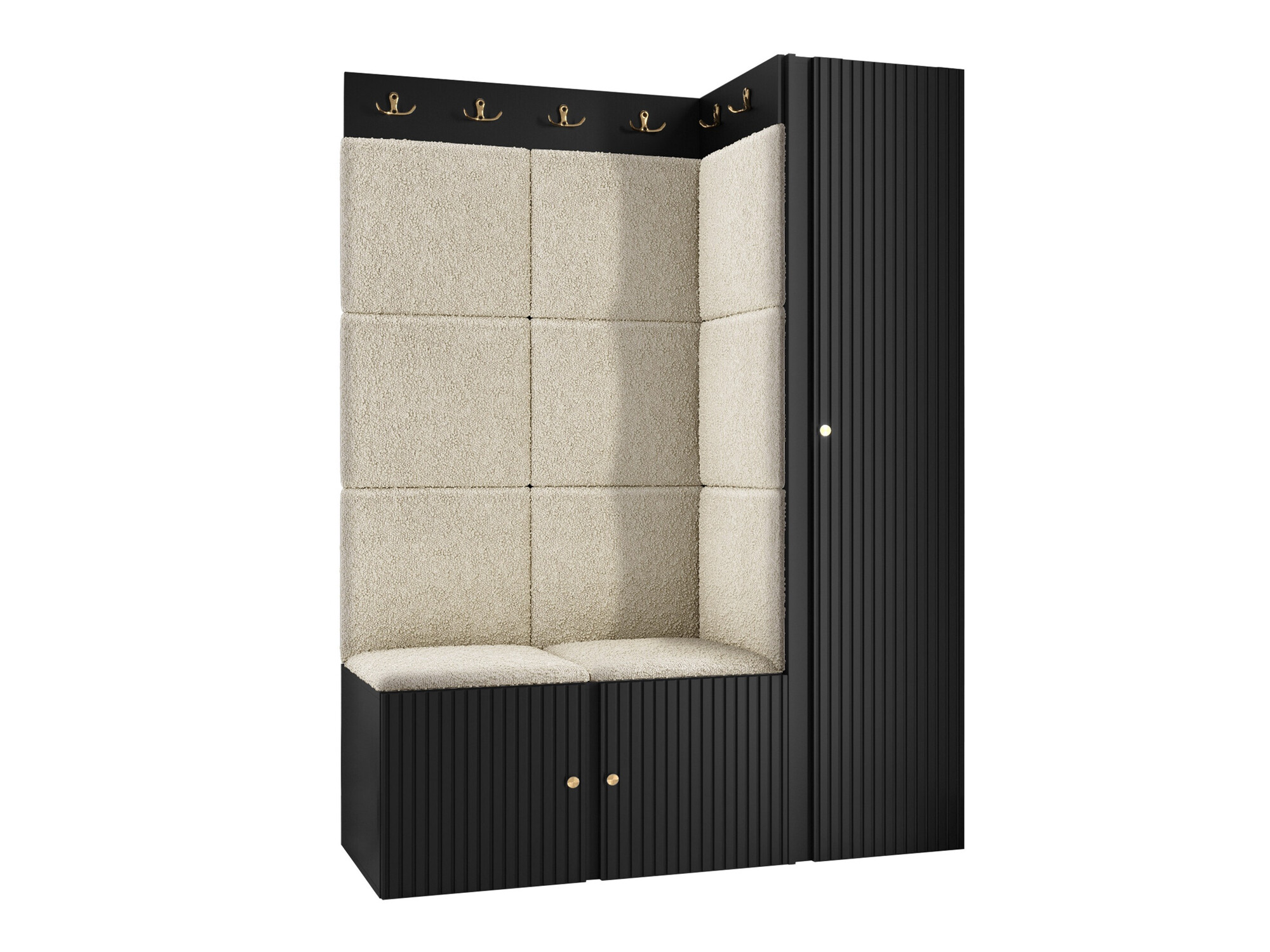 Conjunto para recibidor Hartford 385 (Negro)