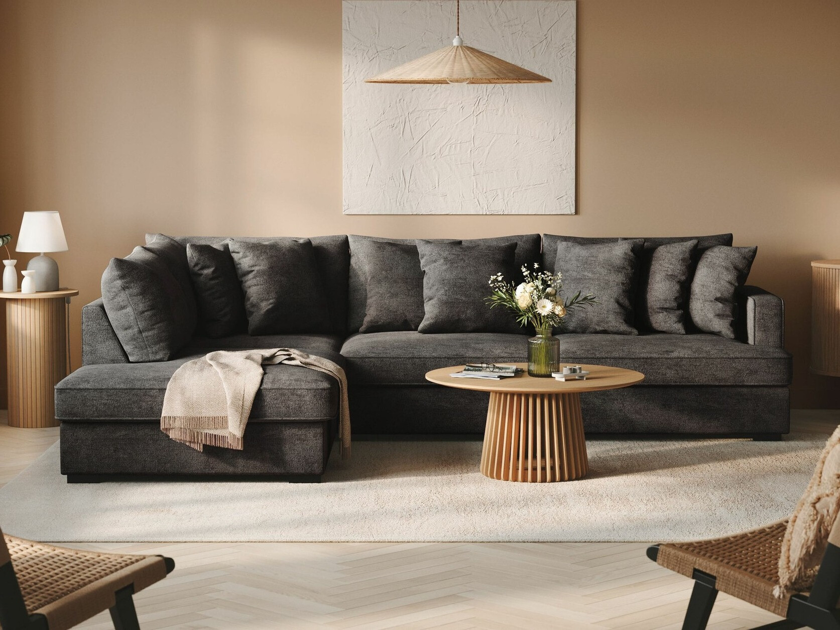 Sofá rinconero Tivsoe 102 (Trenza 01)