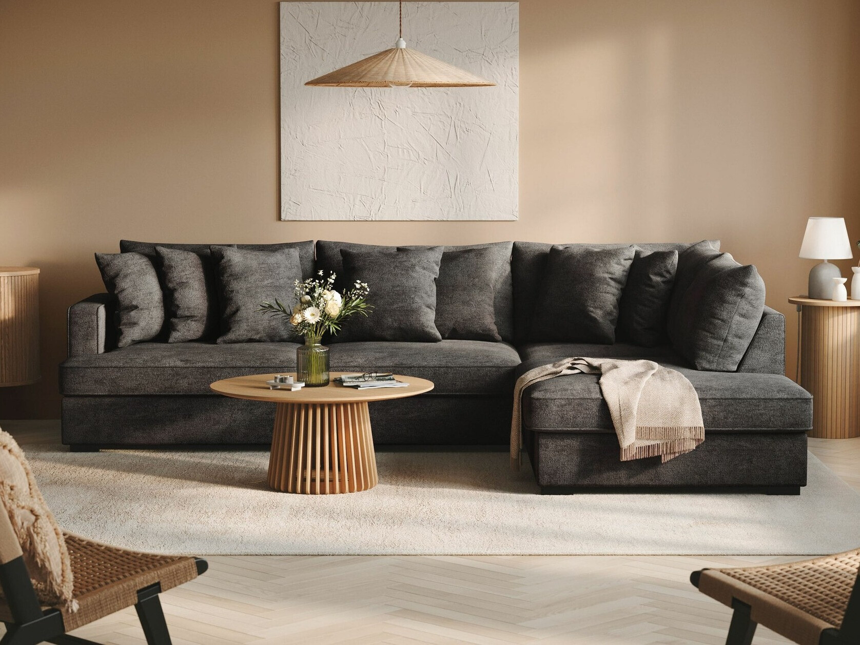 Sofá rinconero Tivsoe 102 (Trenza 01)