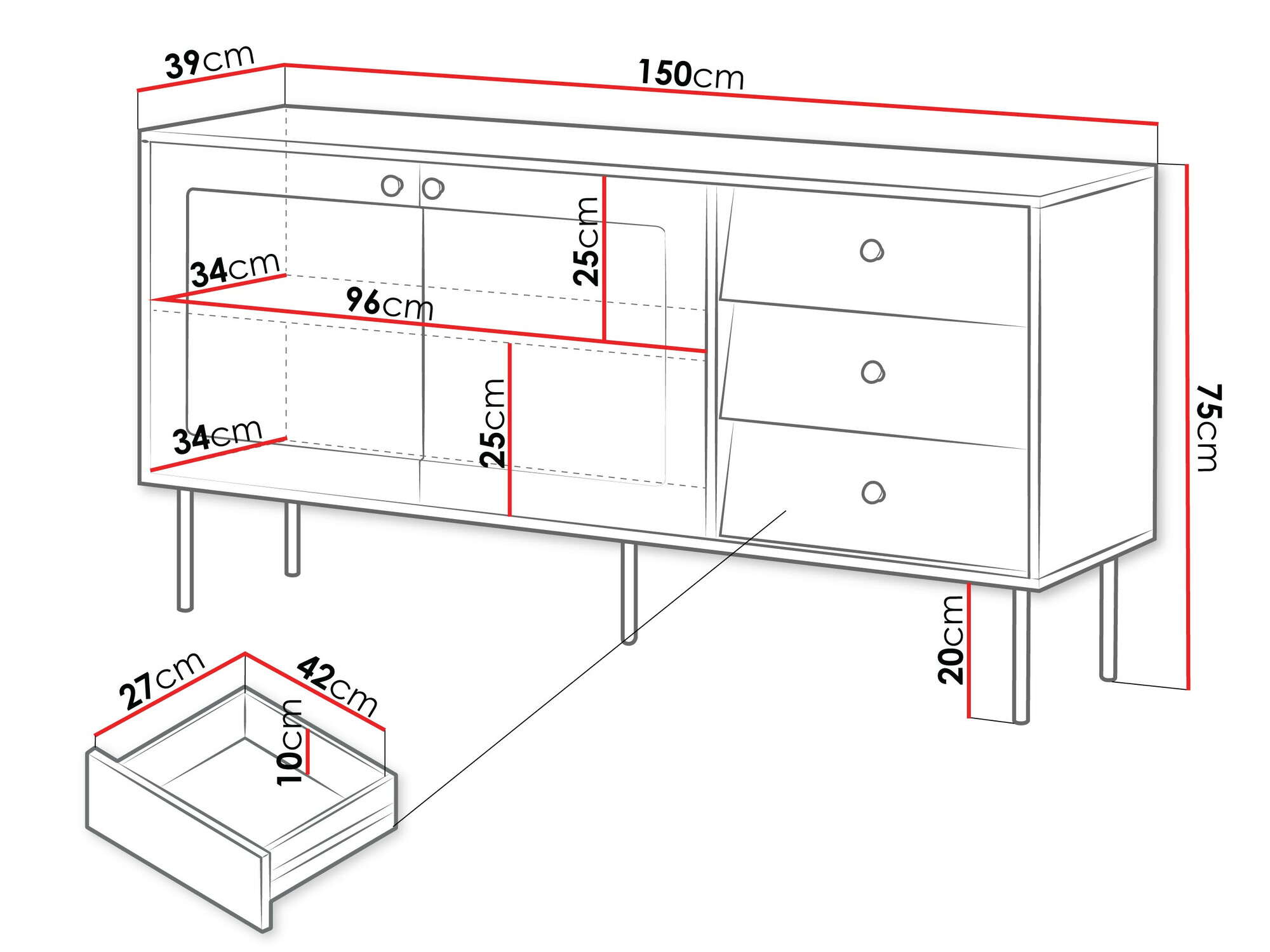 Cómoda Feletri 101 (Blanco)