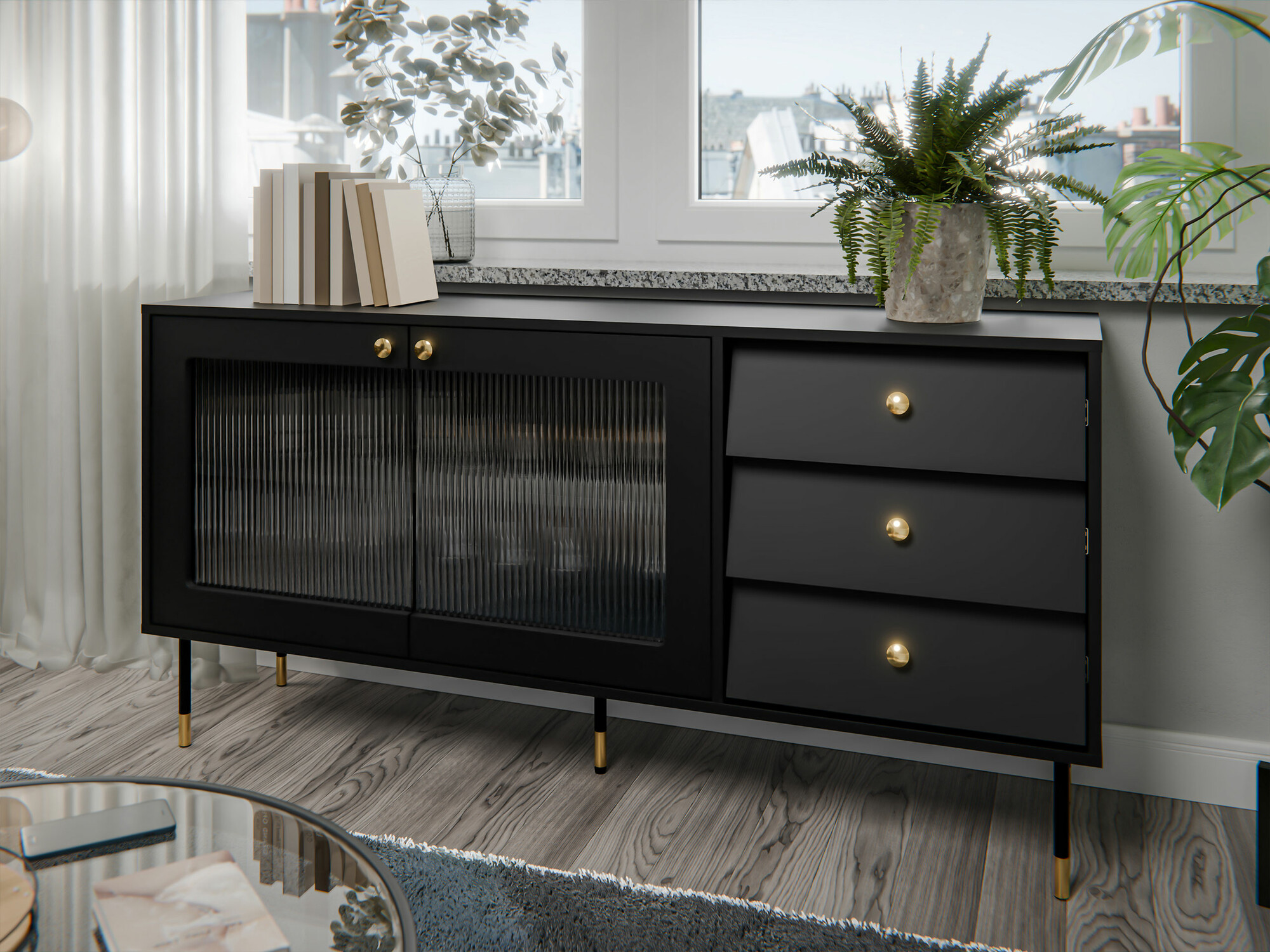 Cómoda Feletri 101 (Negro)